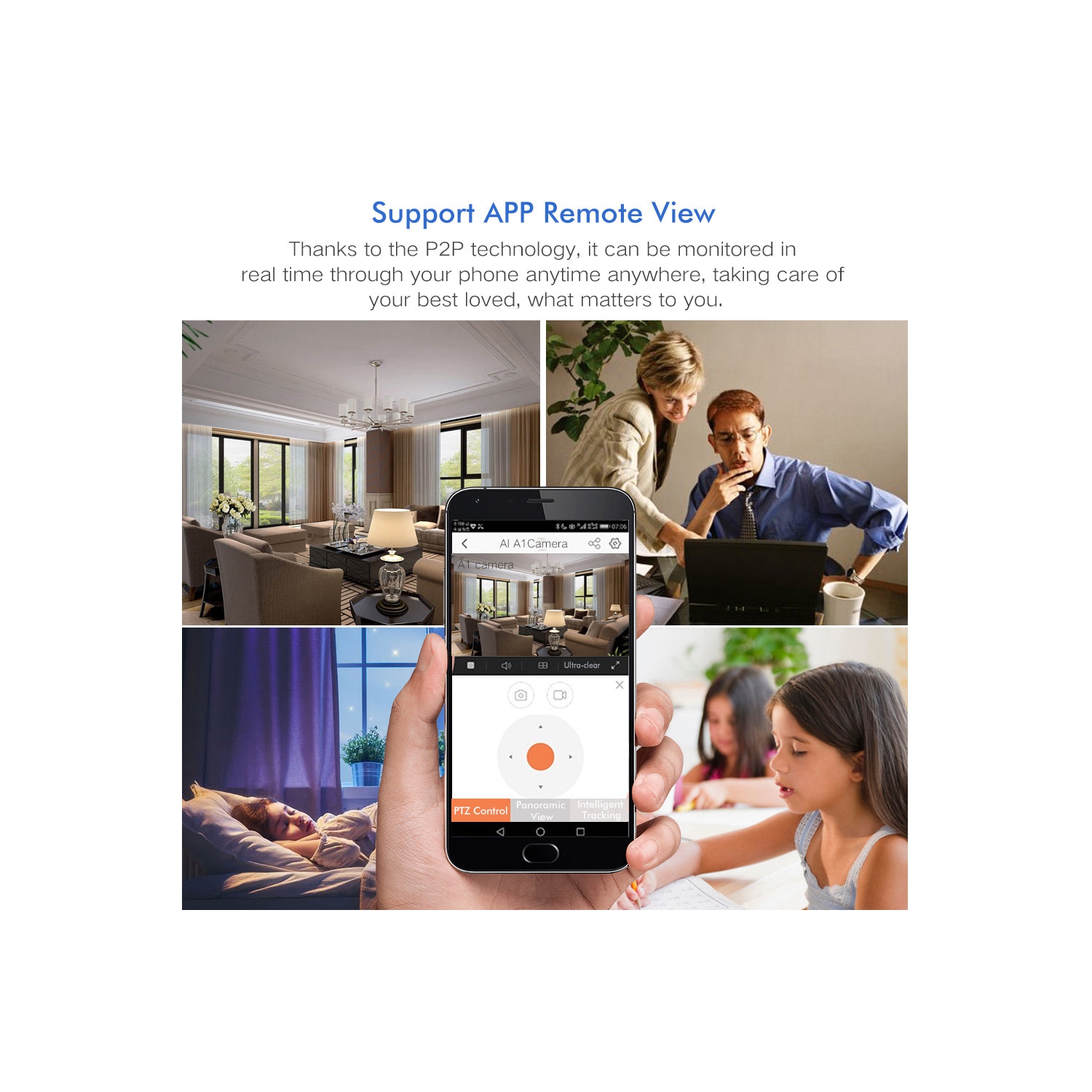 ULTREND Home Wi-Fi Two Way talking Baby, Pet Monitor