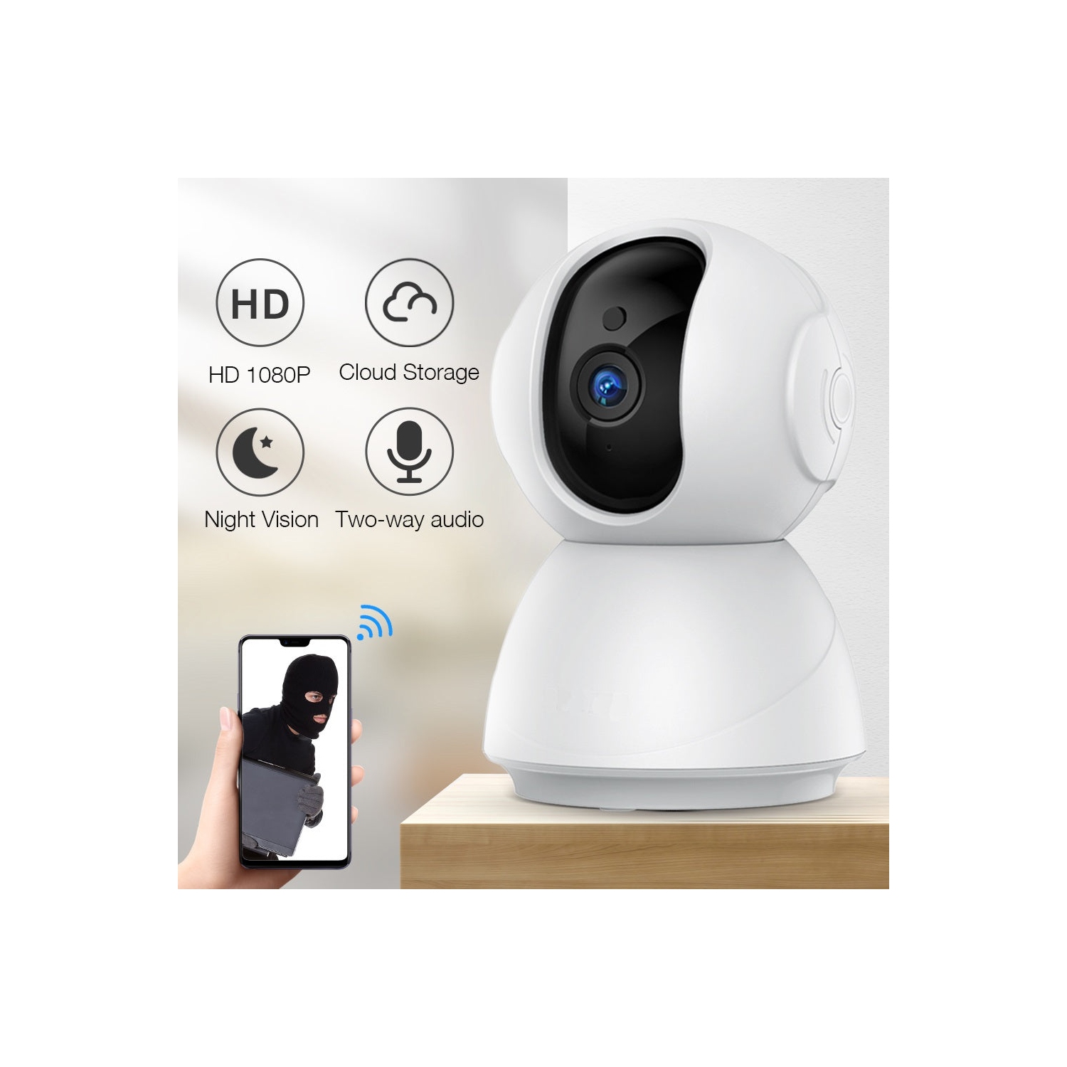 ULTREND Home Wi-Fi Two Way talking Baby, Pet Monitor