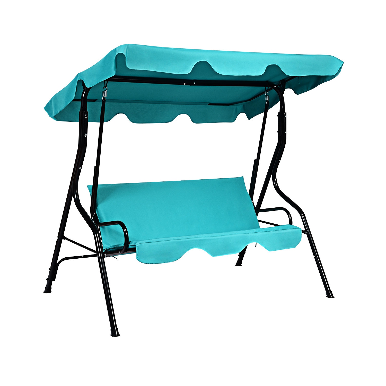 Hamac d’extérieur à 3 sièges avec cadre en aluminium ajustable et étanche de PatioJoy