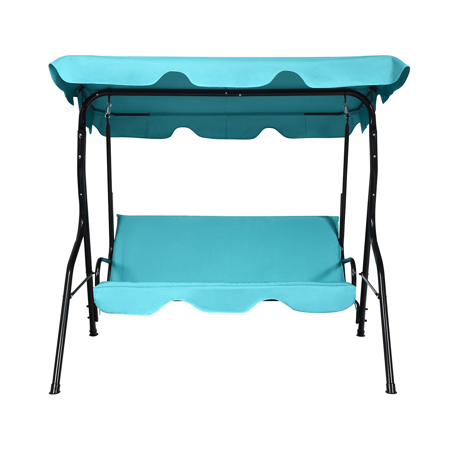 Hamac d’extérieur à 3 sièges avec cadre en aluminium ajustable et étanche de PatioJoy