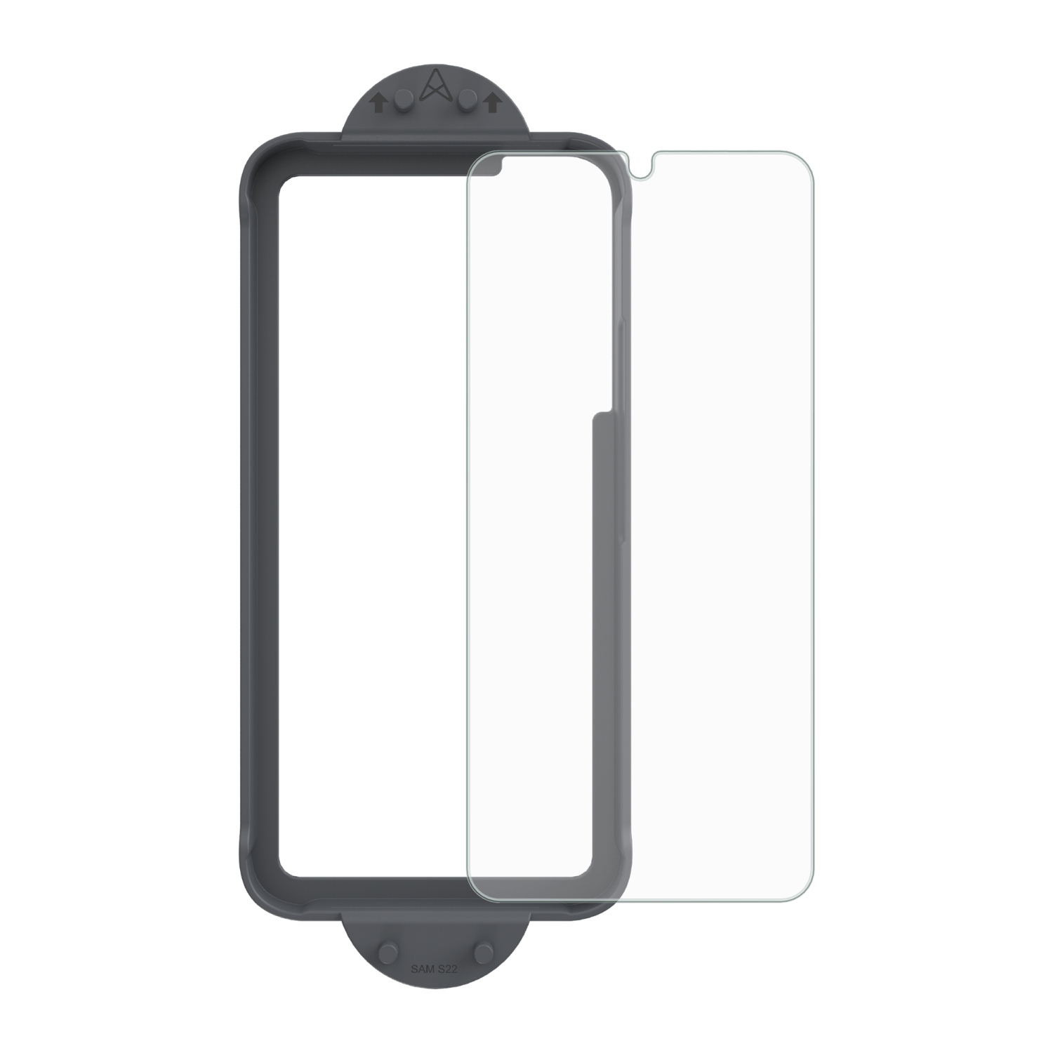 Protecteur d'écran incurvé ARMORGlass Pro 2.5D d'AXS avec plateau d'installation pour Galaxy S22 de Samsung