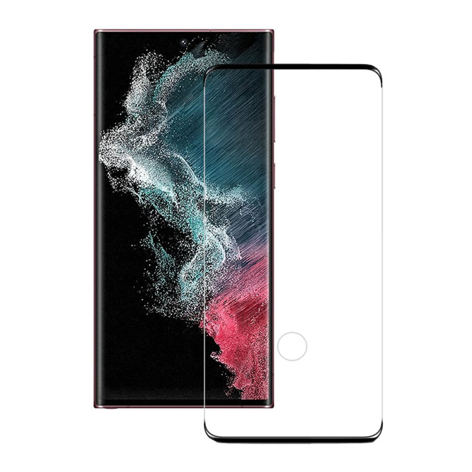 Protecteur d'écran incurvé ARMORGlass d'AXS pour Galaxy S22 Ultra de Samsung