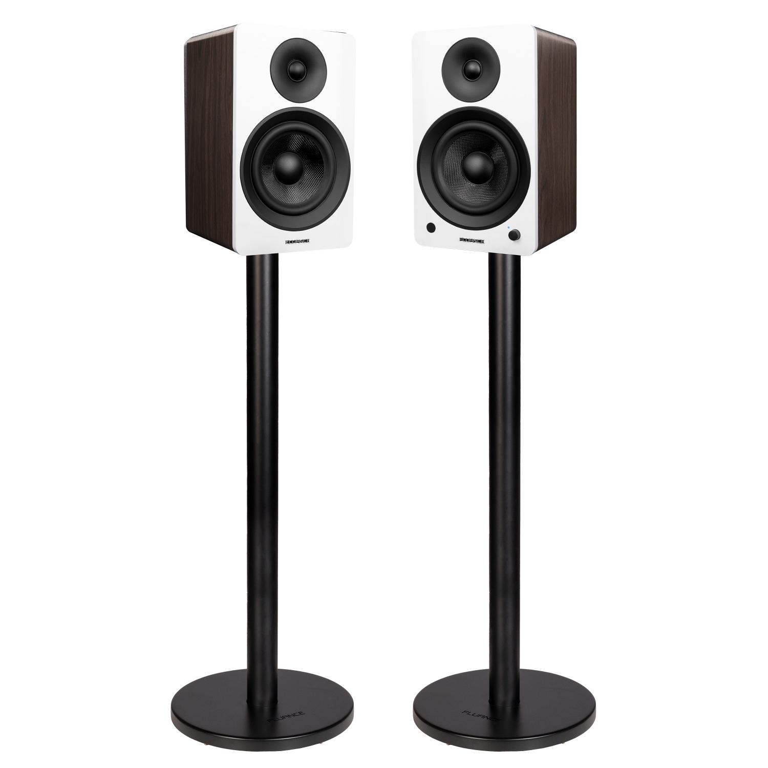 Fluance Ai61 Powered 2-Way 2.0 Stereo Bookshelf Speakers with 6.5