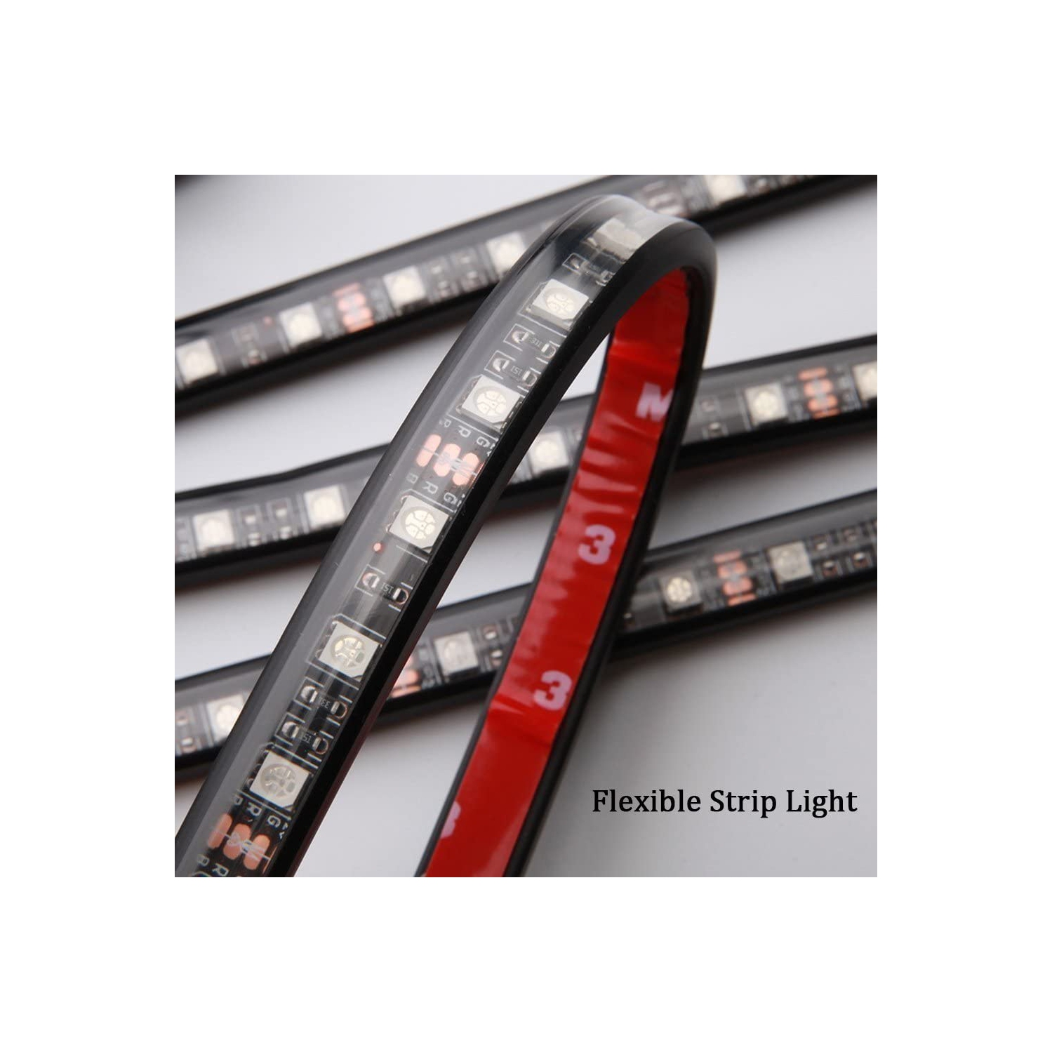 Éclairage d'ambiance à DEL de voiture musique Sync. Ambiance lumières décoratives d'intérieur lumières décoratives Télécommande pied-de-voiture