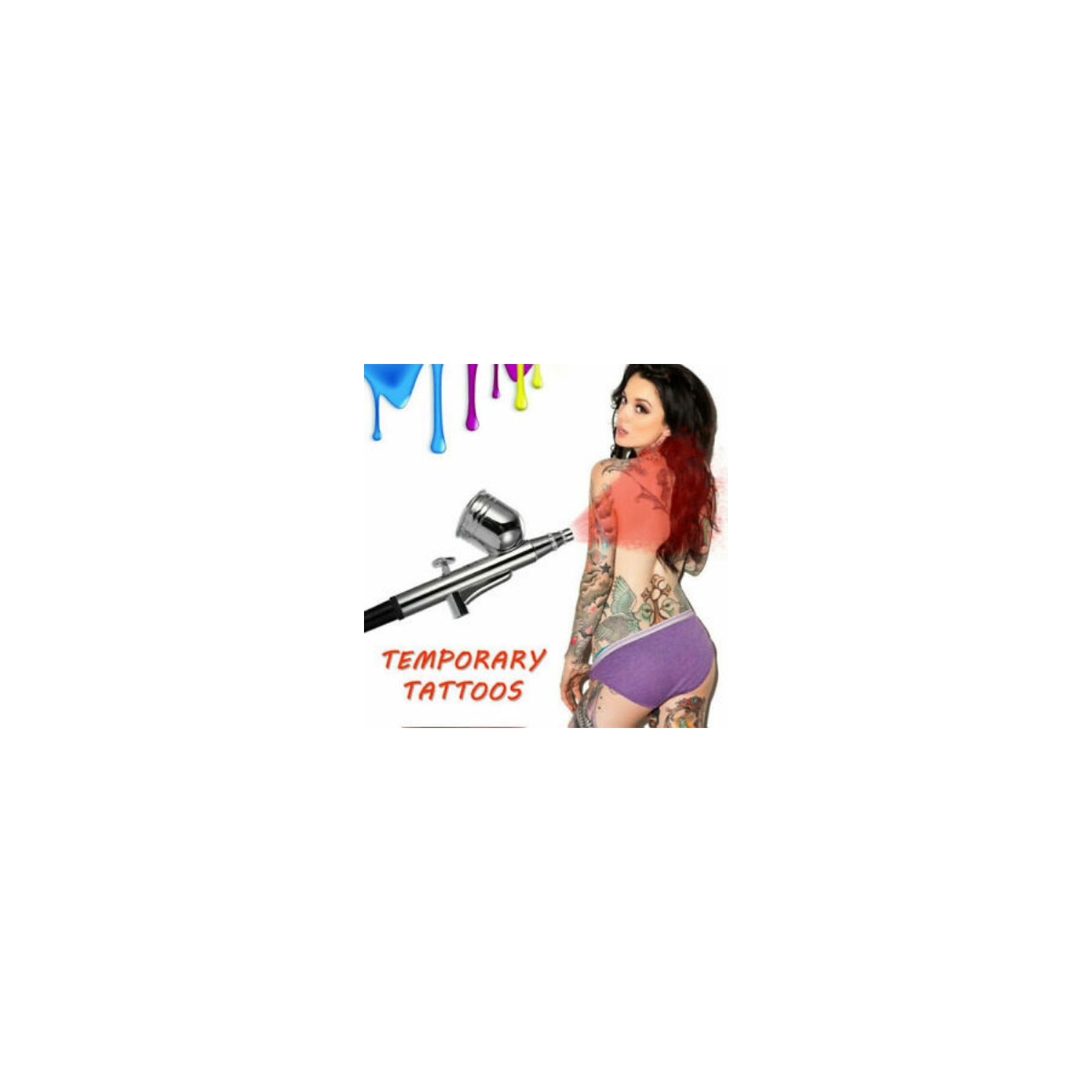 Portable Action Mini Air Compressor Airbrush Kit for Make up Art Painting Tattoo