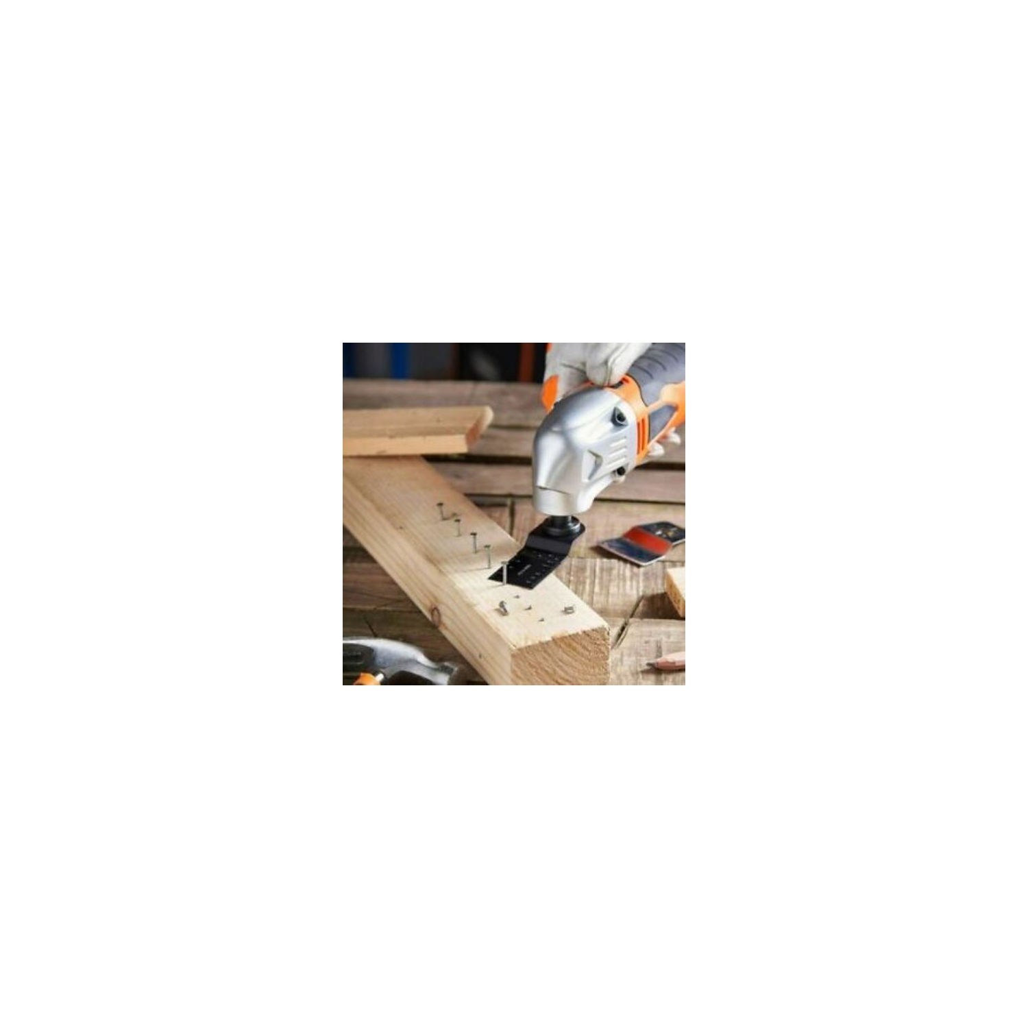 Jeu de lames en métal pour scie à outils oscillante polyvalente en carbone 20 pièces pour Makita en fil métallique