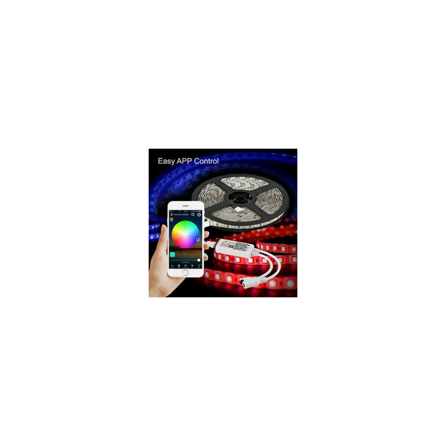 10M Smart Wifi 300 RGB LED Strip Lights 12V Waterproof Alexa Echos Google Home