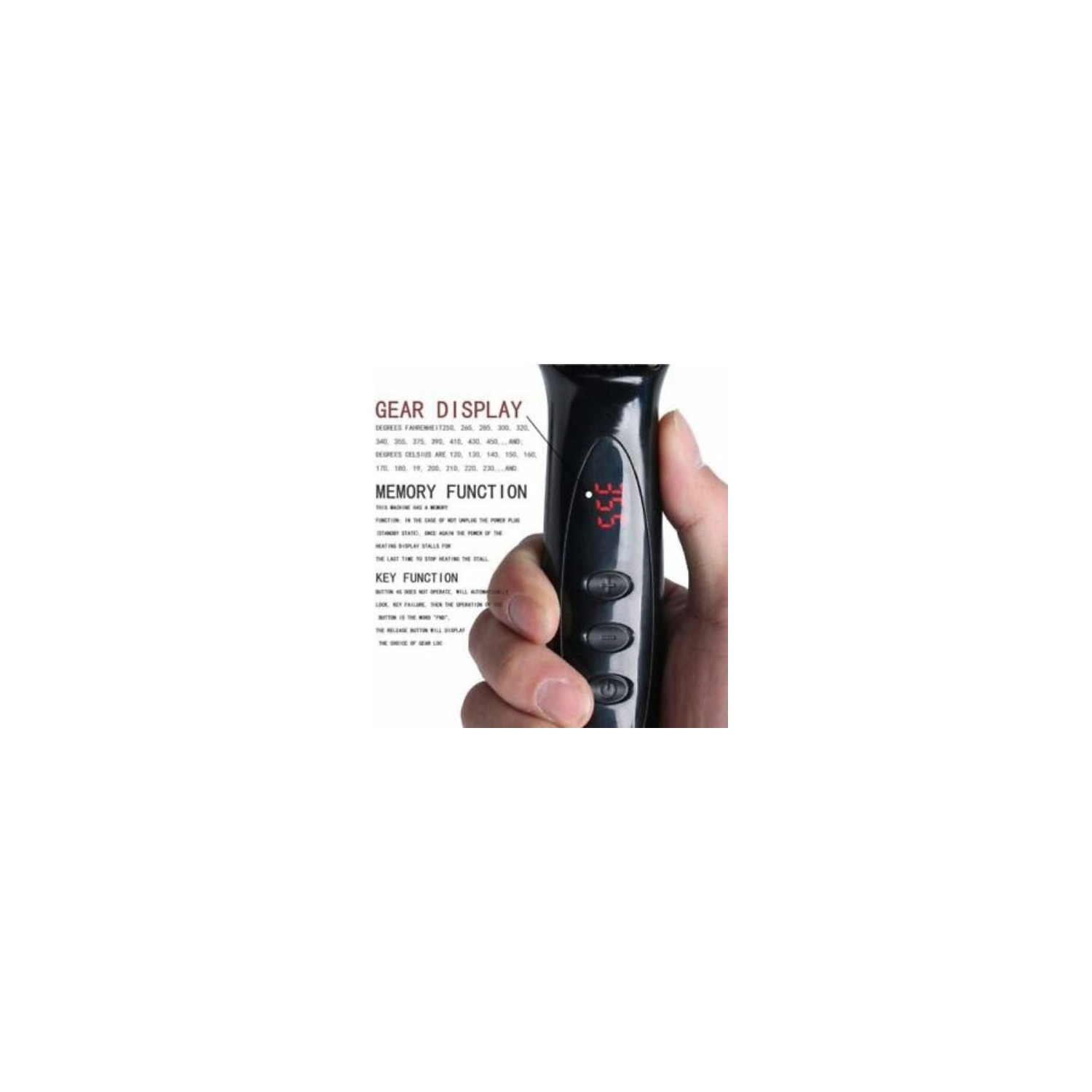 Electric Quick Heated Beard Straightener Brush Hair Comb Curling For Men,Women ~