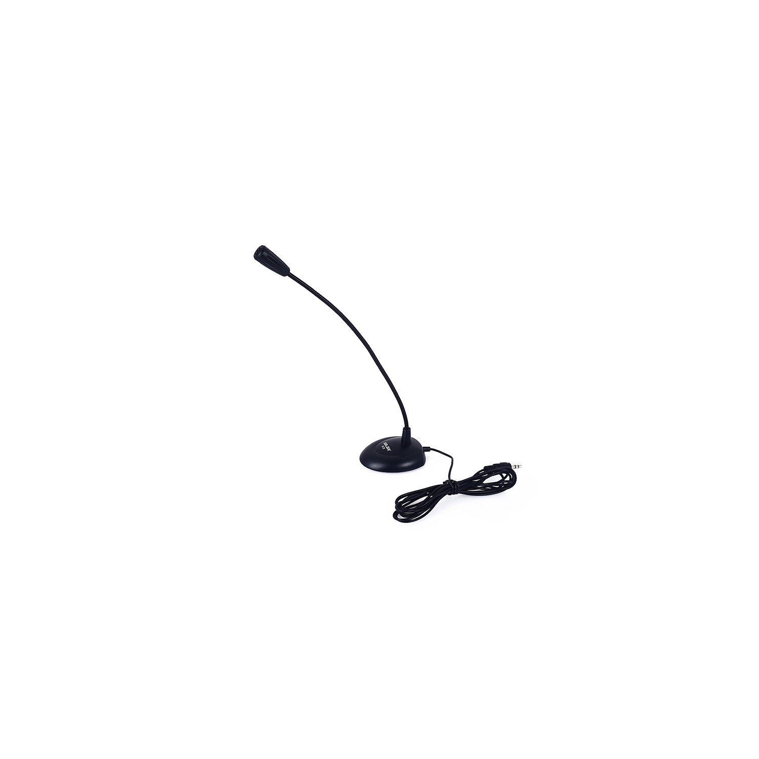 Salar 3.5mm Wired Single Track Flexible Neck Computer Laptop Mini Microphone_Black
