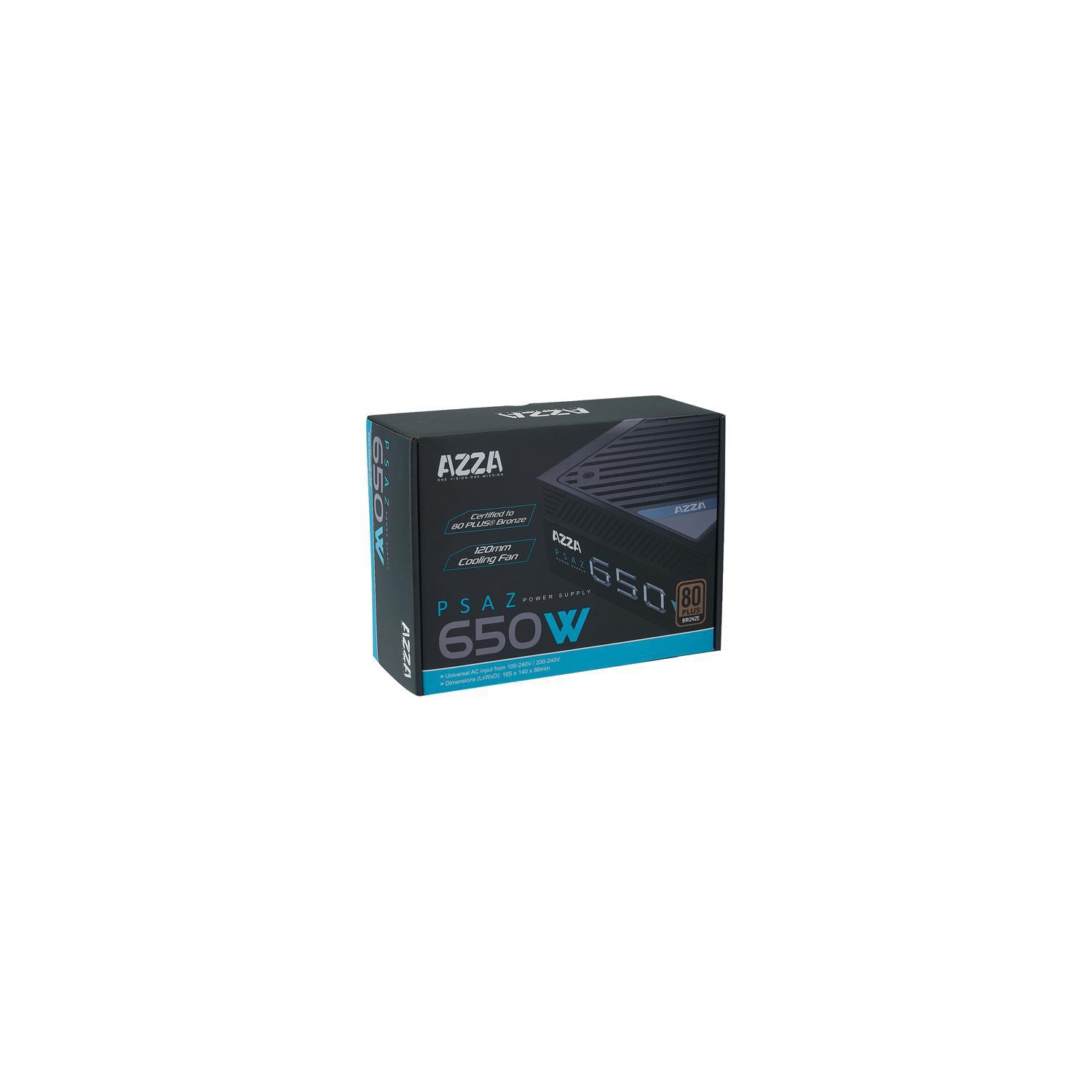 AZZA PSAZ-650W 650W Intel ATX12V 80 PLUS BRONZE Certified Power Supply