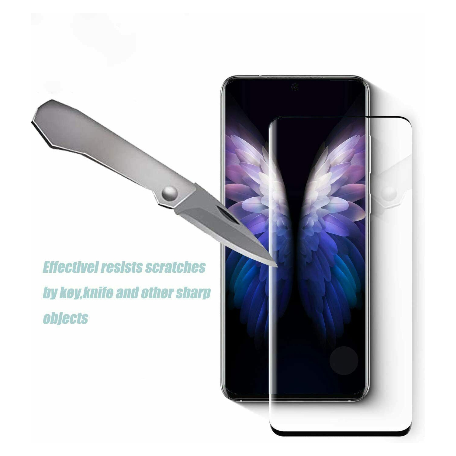 (KeeGuard) For Samsung S22 Ultra Premium Tempered Glass Screen Protector + Lens Protector