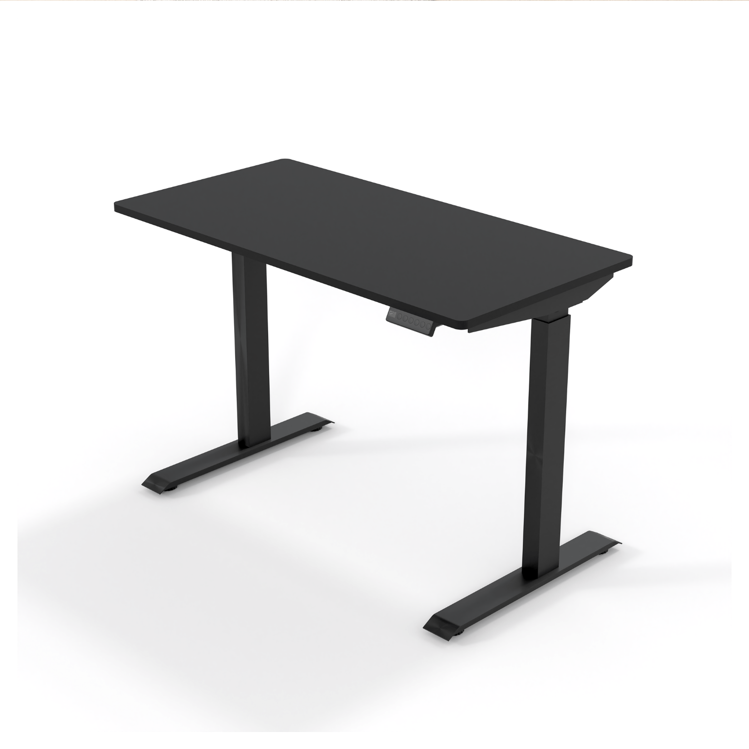 Wenhome Standing Desk Height Adjustable, Rise desk, 10 Minutes Assembly, 47.2"x23.6" One Piece Desktop Included, Anti-collision, Black, Free Shipping