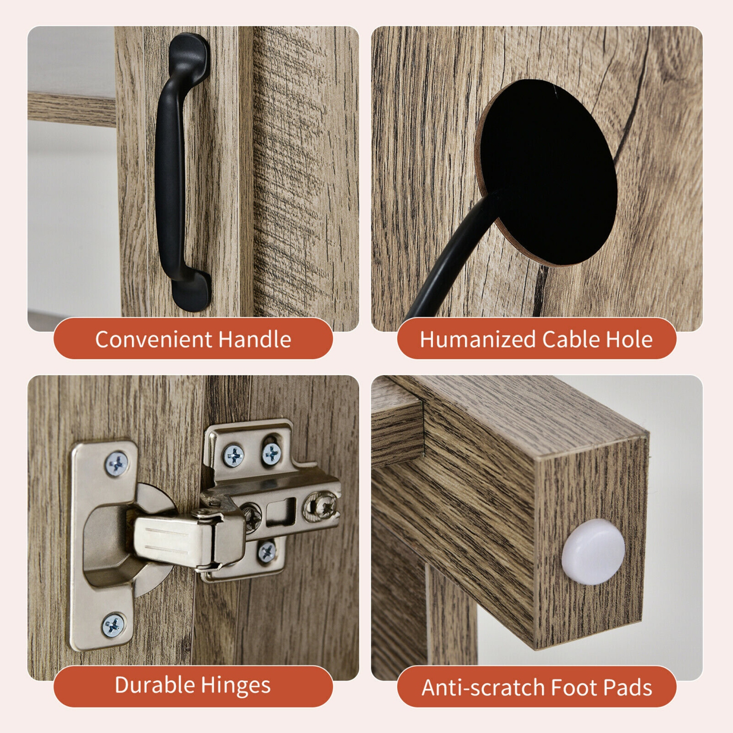 Gymax 59'' Fireplace TV Stand W/ 25'' 1350W Electric Fireplace Heater