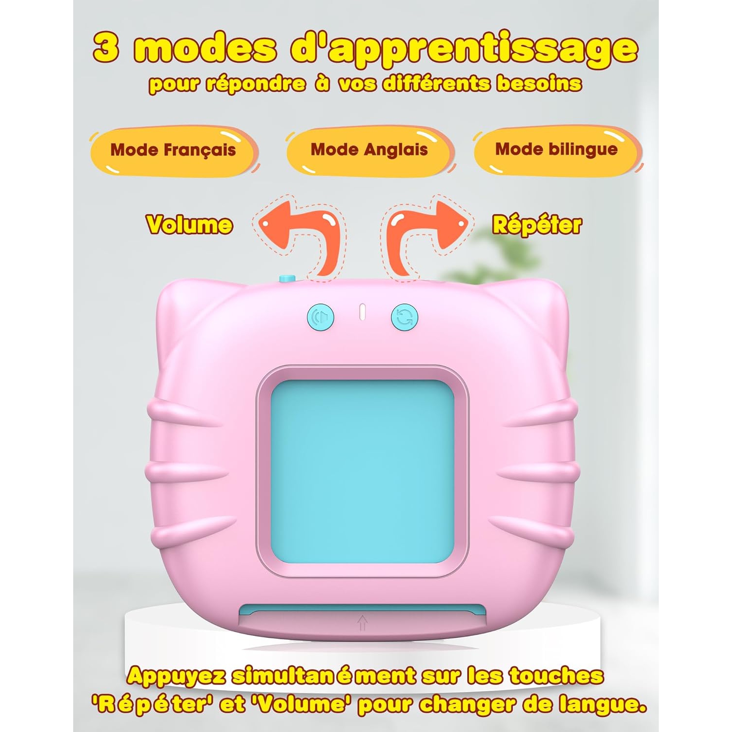 Cartes éclair francophones pour enfants, jeunes enfants de 2 à 6 ans, ensemble de départ ABC/chiffres/couleurs/formes, 112 cartes avec 224 mots de