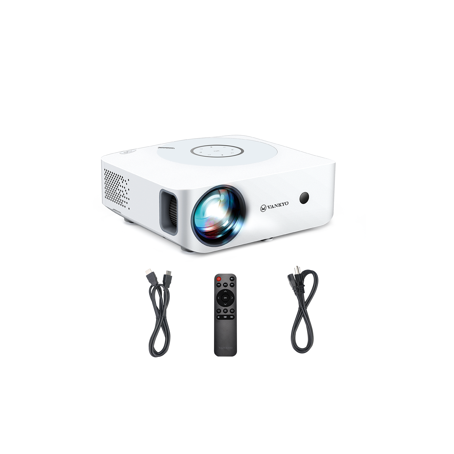 Bundle - Vankyo Leisure 530W Wireless Native 1080P Full HD Projector with Bonus 100-inch Screen
