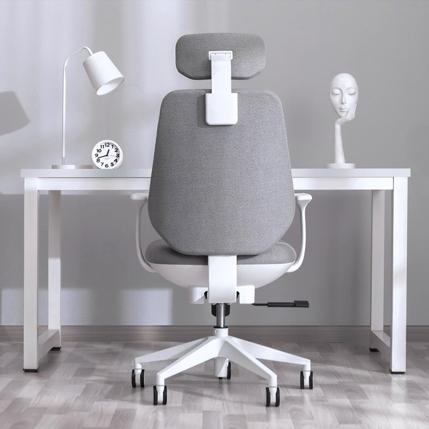 Roulettes de remplacement universelles blanches pour chaise, ensemble de 5, compatibles avec chaise de bureau, chaise de jeu et chaise de bureau