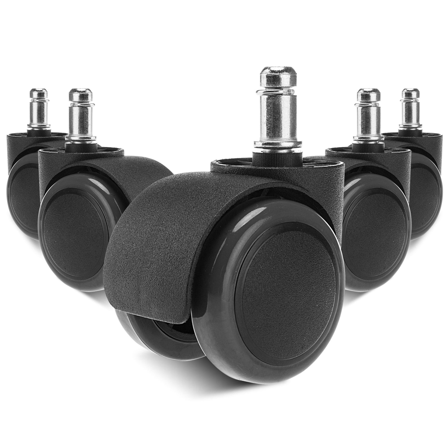 Universal Office Task Chair Replacement Casters, Set of 5, fit for office chair, gaming chair, computer desk chair11mm x 22mm