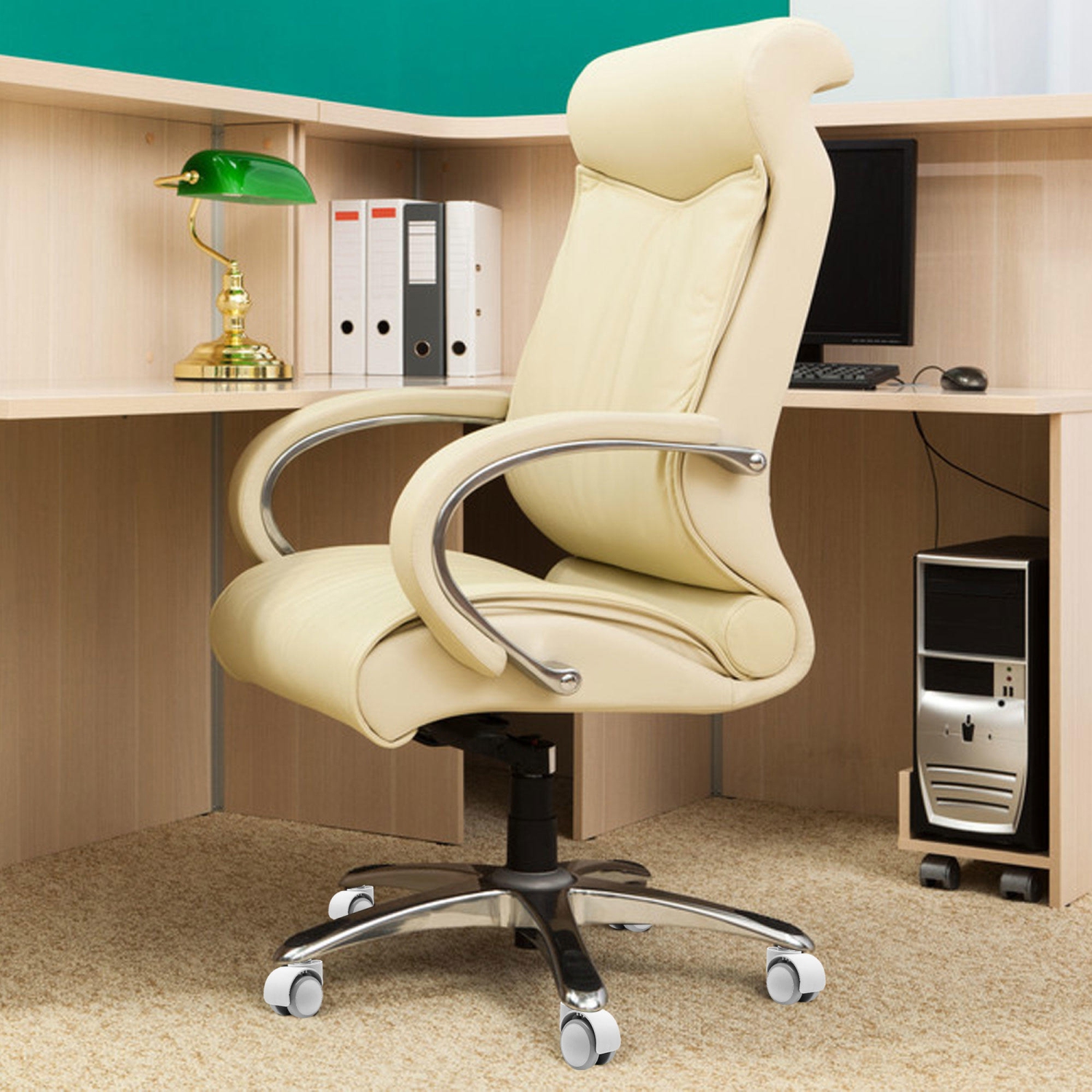 5PK Universal Colored Casters for Office School Children Desk Chair, Children Study Chair, Office Task Desk Chair, Computer Gaming Chair - Gray