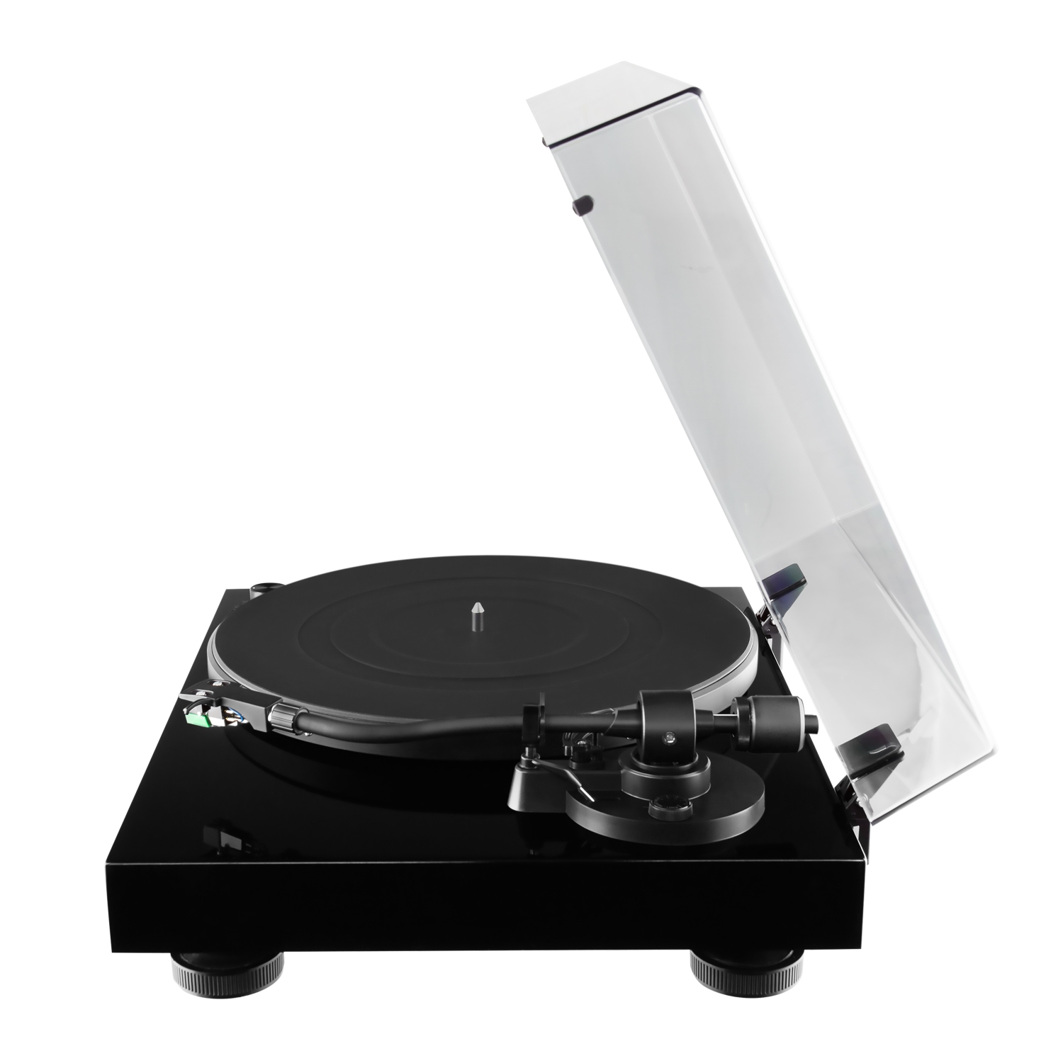 Tourne-disque en vinyle Elite RT81 de Fluance, cartouche d’Audio Technica avec poids de disque et trousse de nettoyage pour vinyle