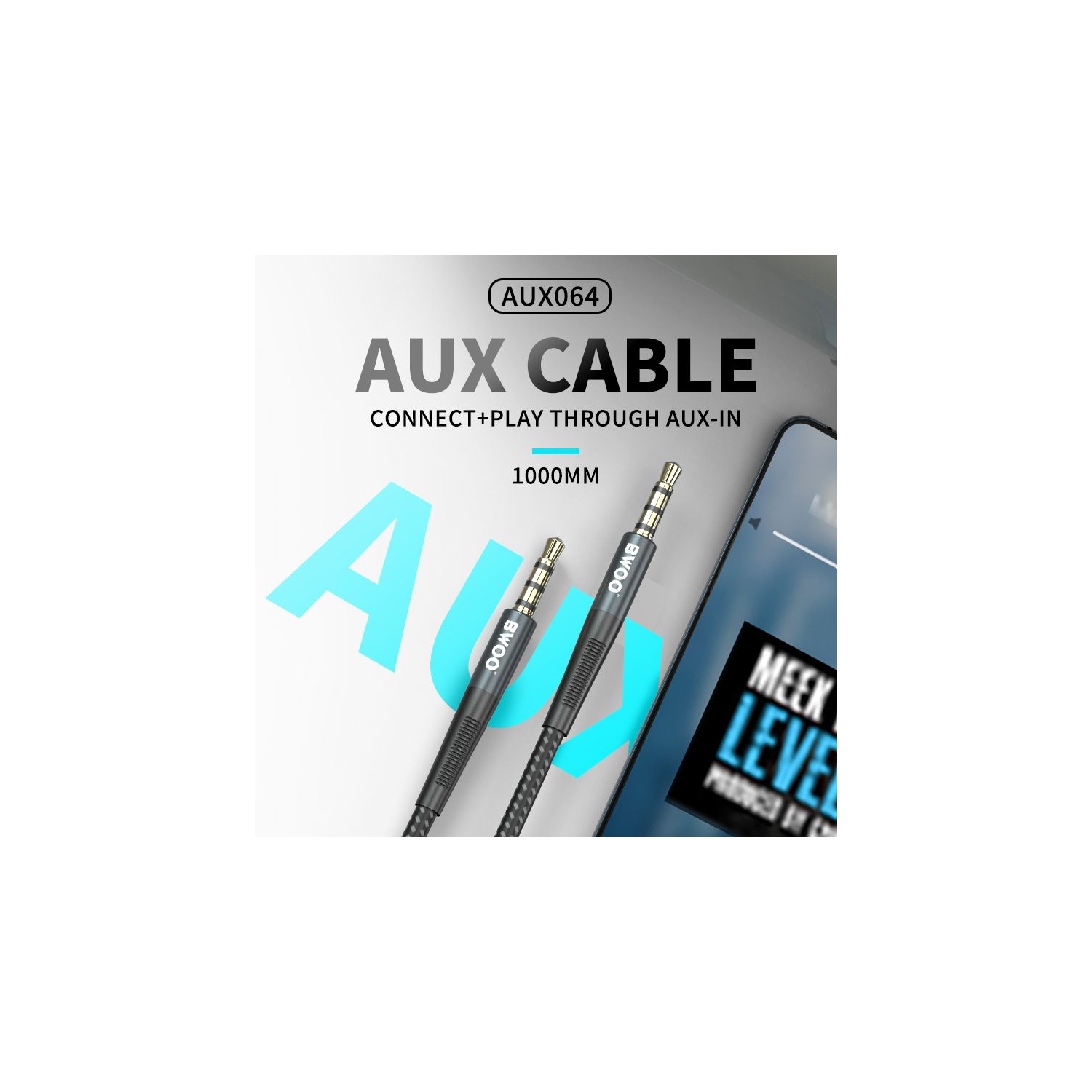 BWOO BO-AUX064 Auxiliary Audio Cable