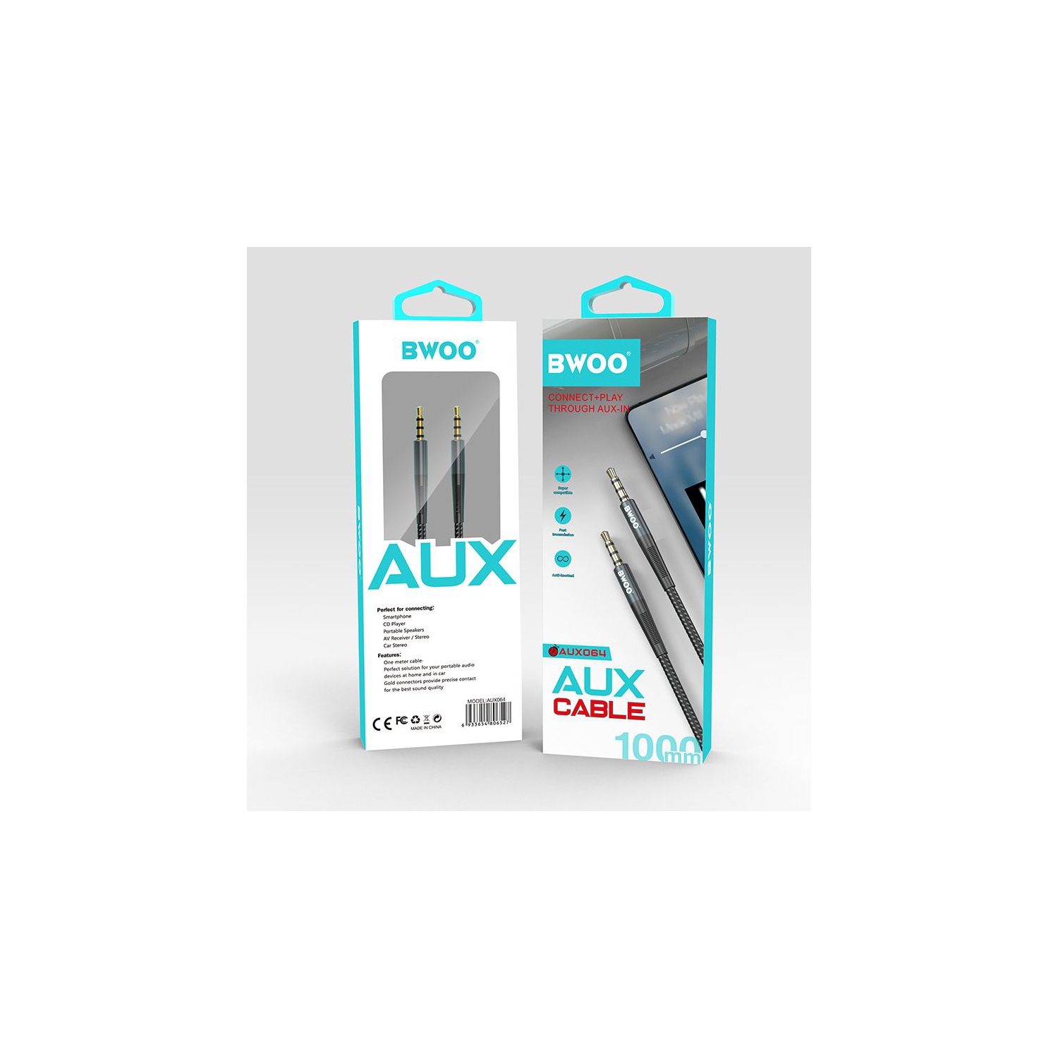 BWOO BO-AUX064 Auxiliary Audio Cable