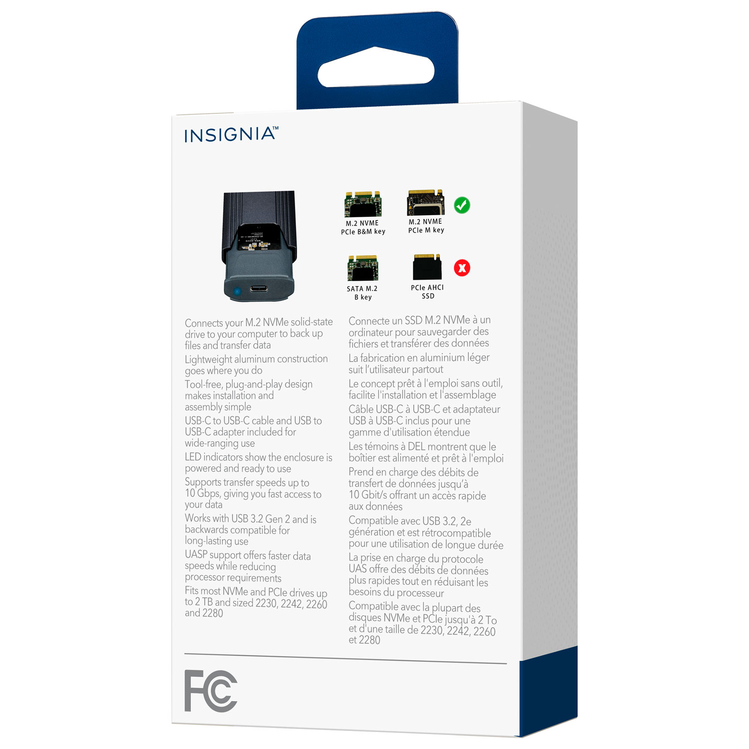 Insignia M.2 NVMe To USB-C SSD Enclosure - Only at Best Buy