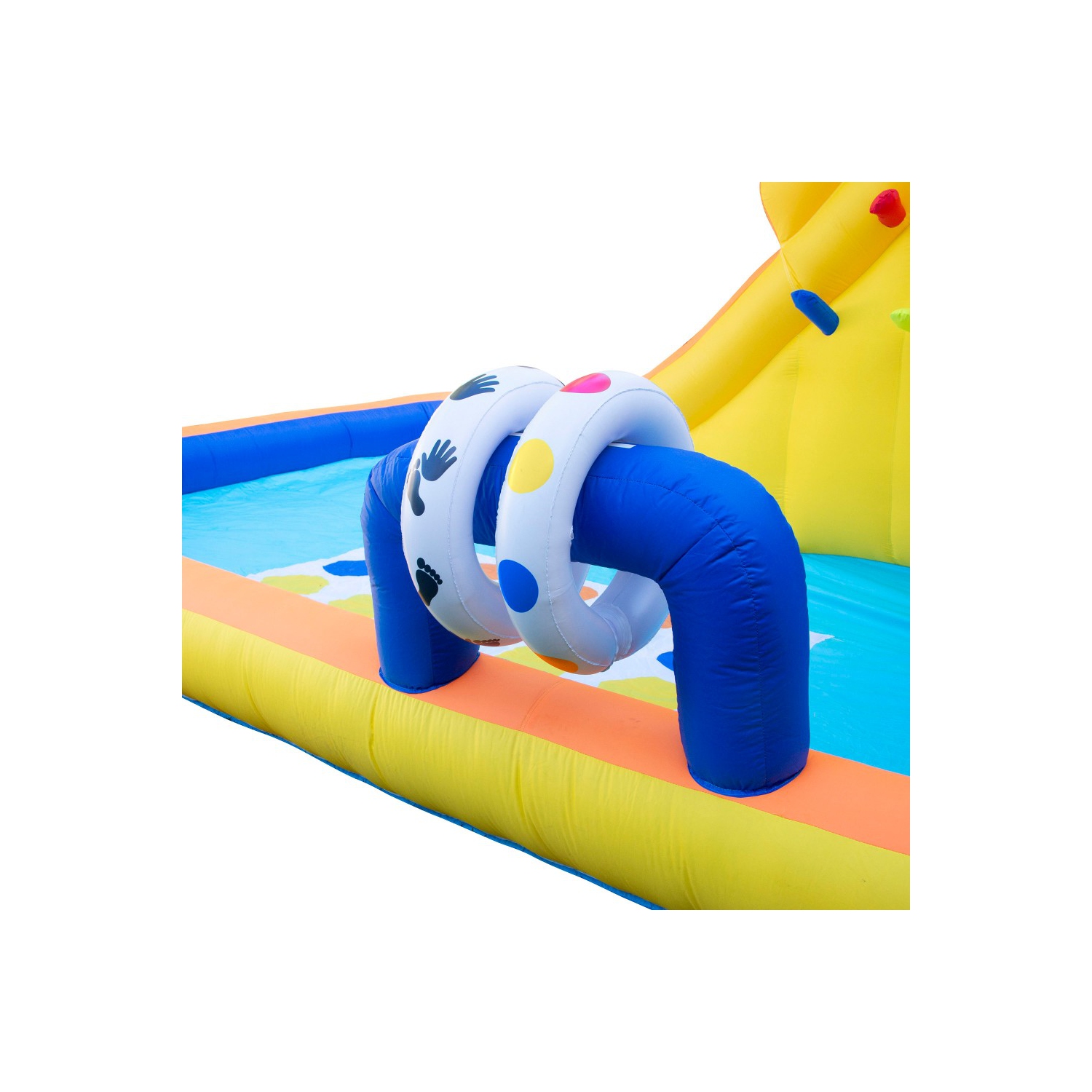 Banzai parc aquatique gonflable géant avec piscine, videur et toboggan