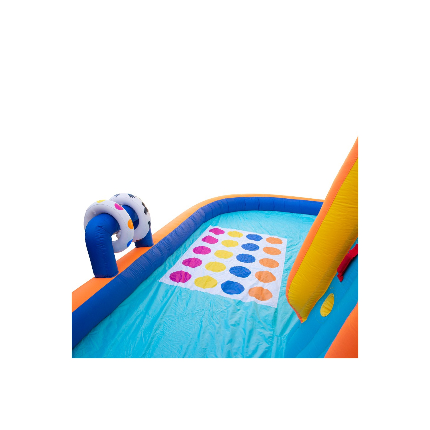 Banzai parc aquatique gonflable géant avec piscine, videur et toboggan