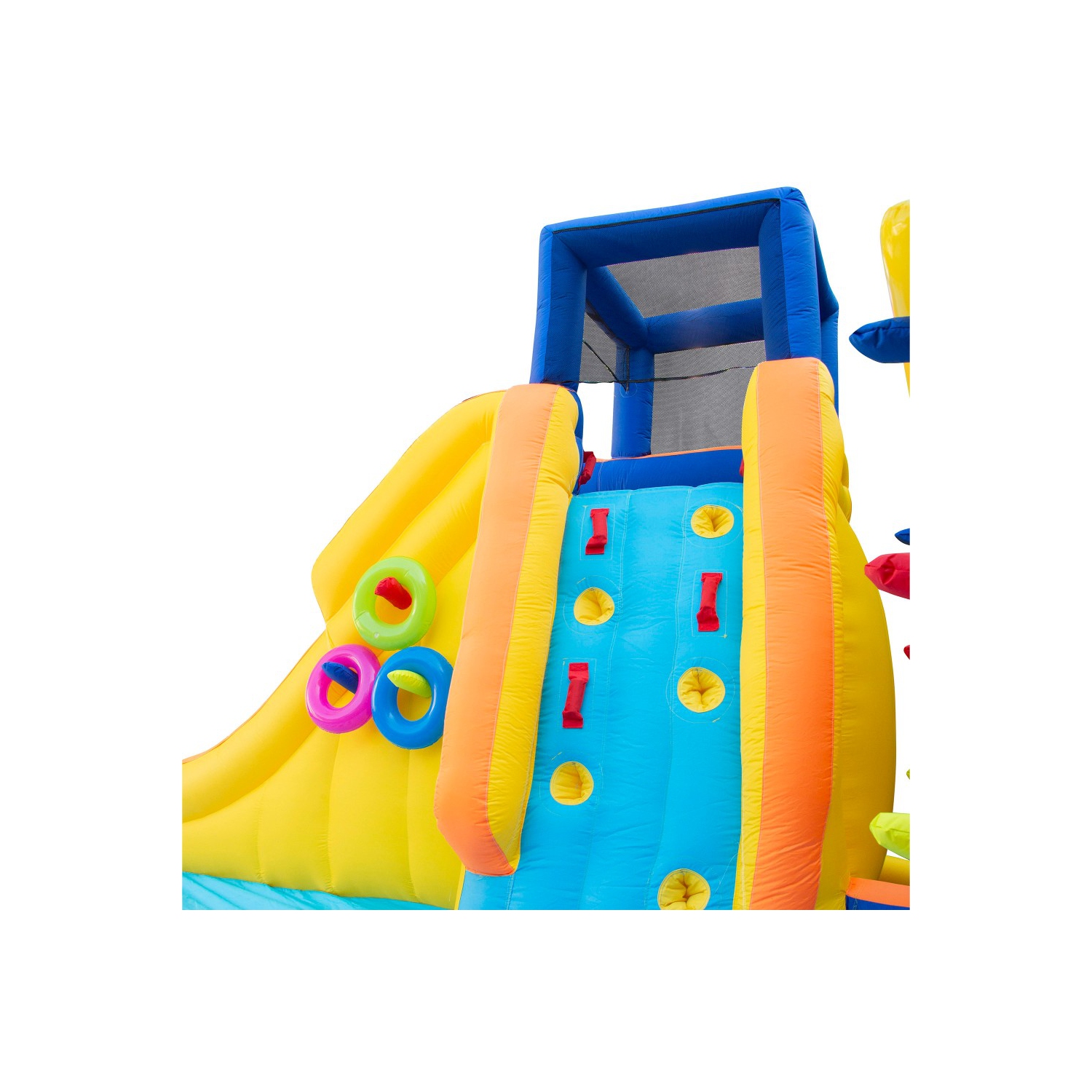 Banzai parc aquatique gonflable géant avec piscine, videur et toboggan