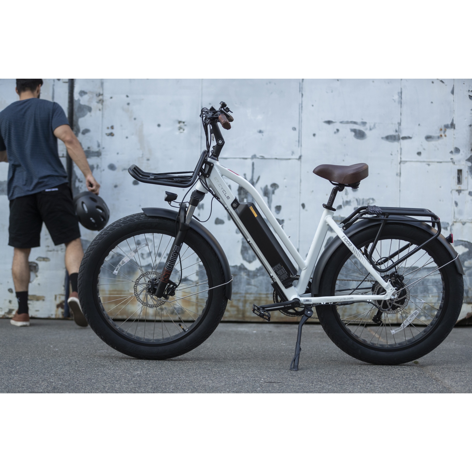 ET.CYCLE T1000 26" Electric Fat Tire Ebike with 500W hub motor, removable battery and 125 mile Range