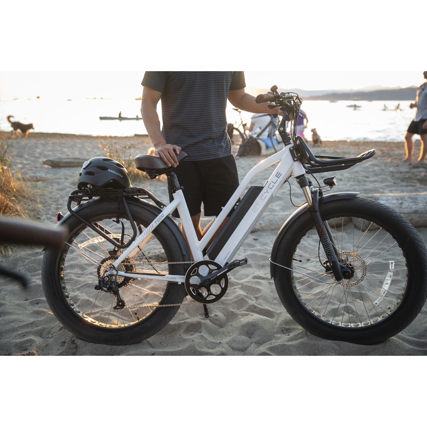 ET.CYCLE T1000 26" Electric Fat Tire Ebike with 500W hub motor, removable battery and 125 mile Range