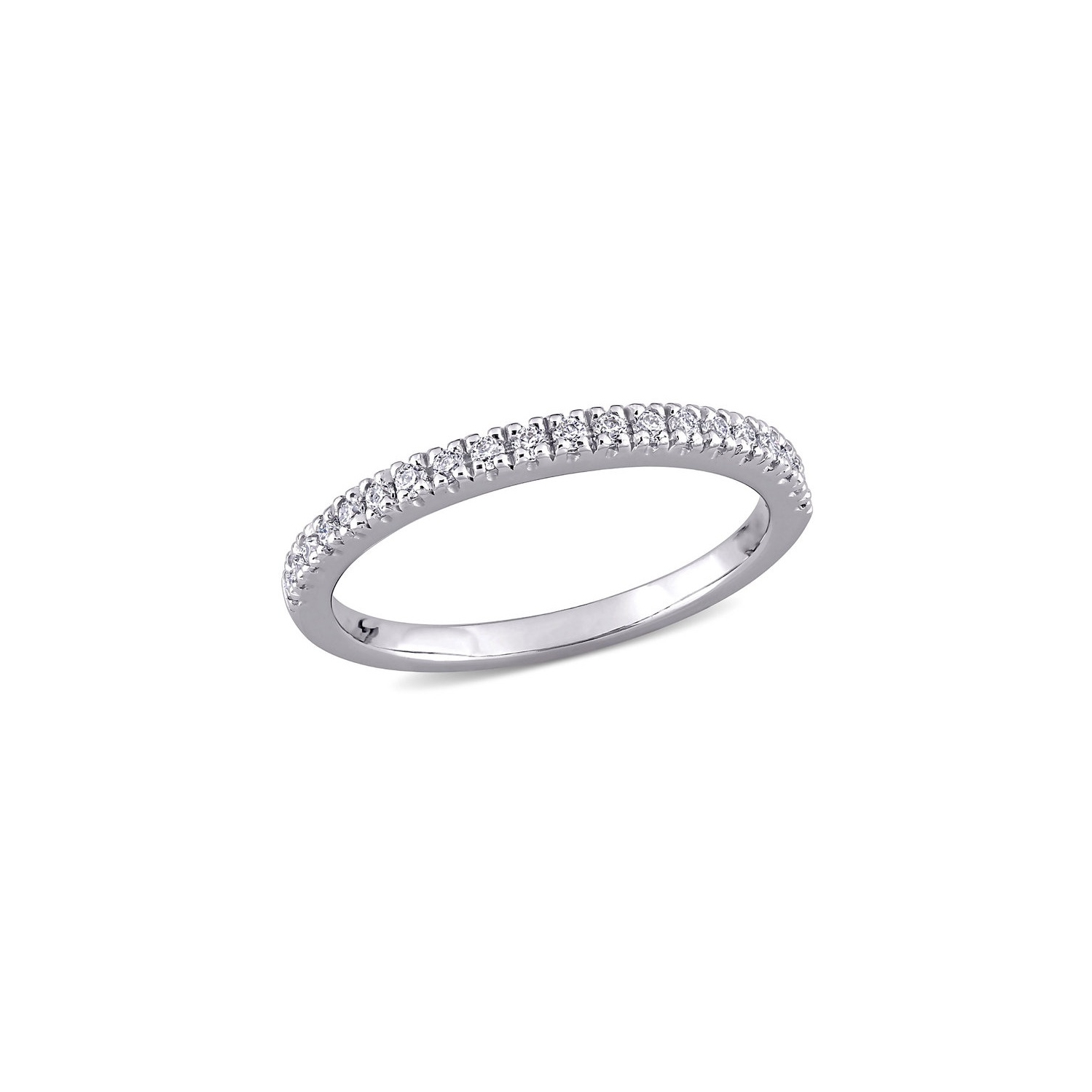 1/5 Carat Bague d'anniversaire créé par le laboratoire créé en laboratoire en or blanc 10k
