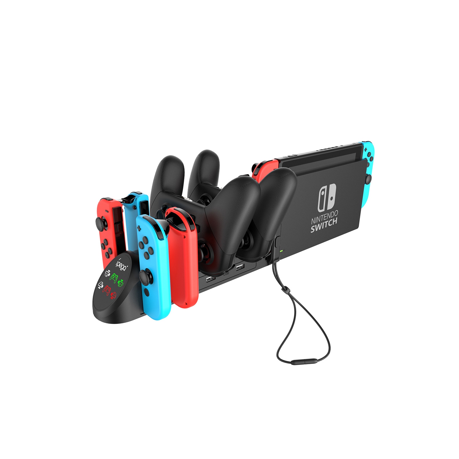 Charger Dock Compatible with Nintendo Switch/OLED Joy-con for Pro Controller - axGear