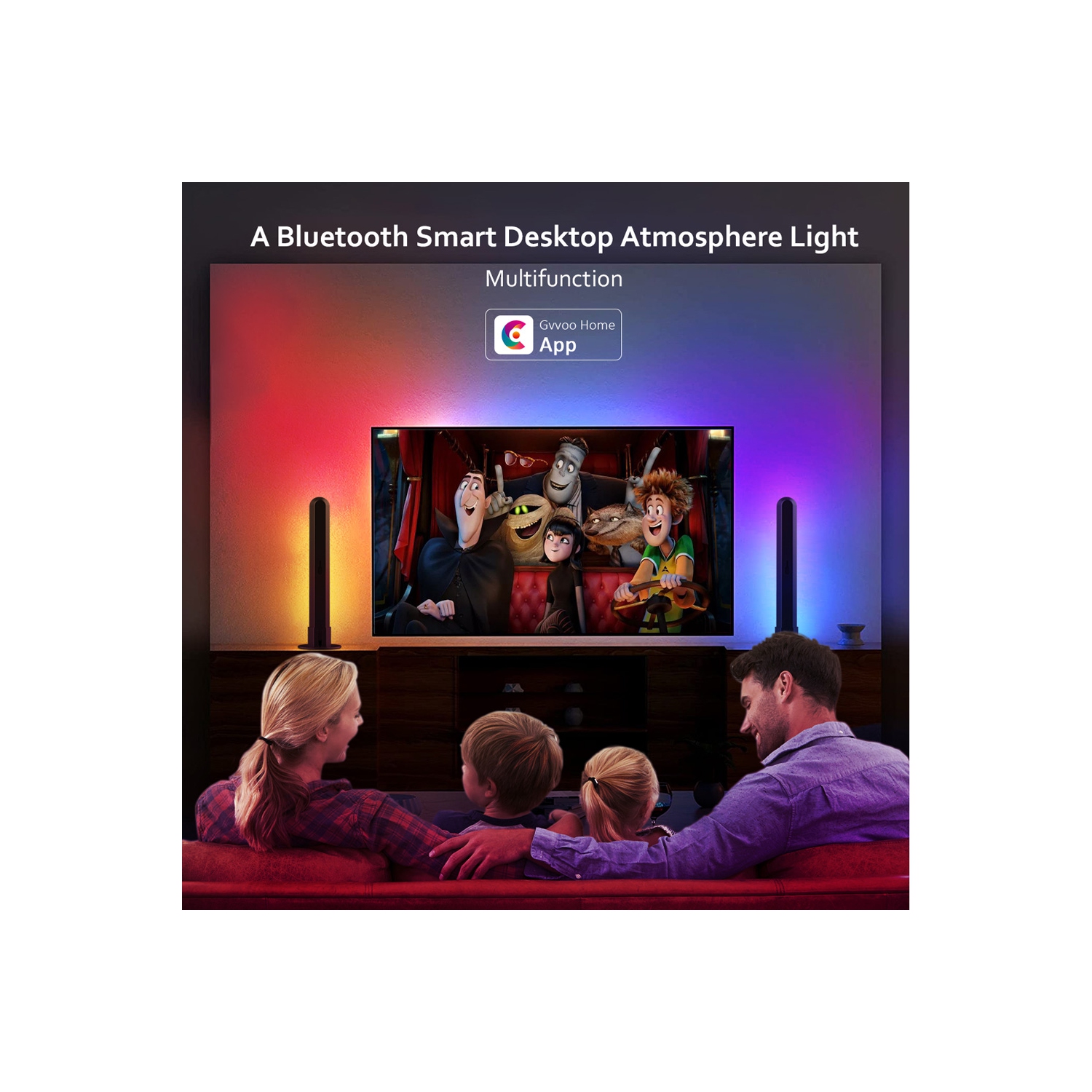 Barres lumineuses LED intelligentes avec modes scène et modes musique App Remote Bluetooth - axGear