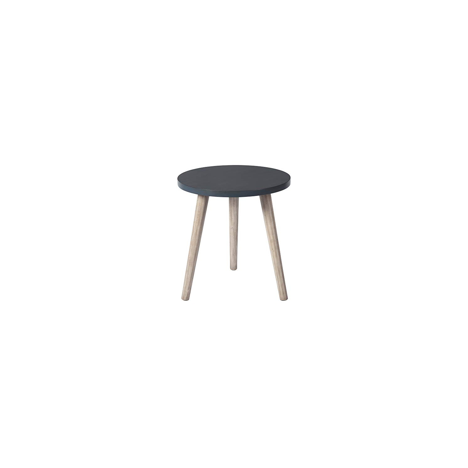 Signature Design by Ashley Fullersen Small Round Wood Accent Table, 18.5", Dark Blue