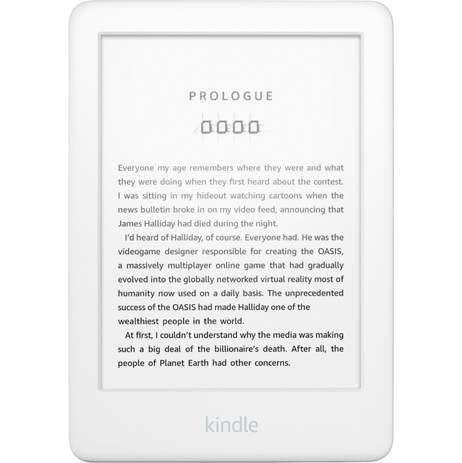 Amazon - All-New Kindle - 6" - 8GB - White
