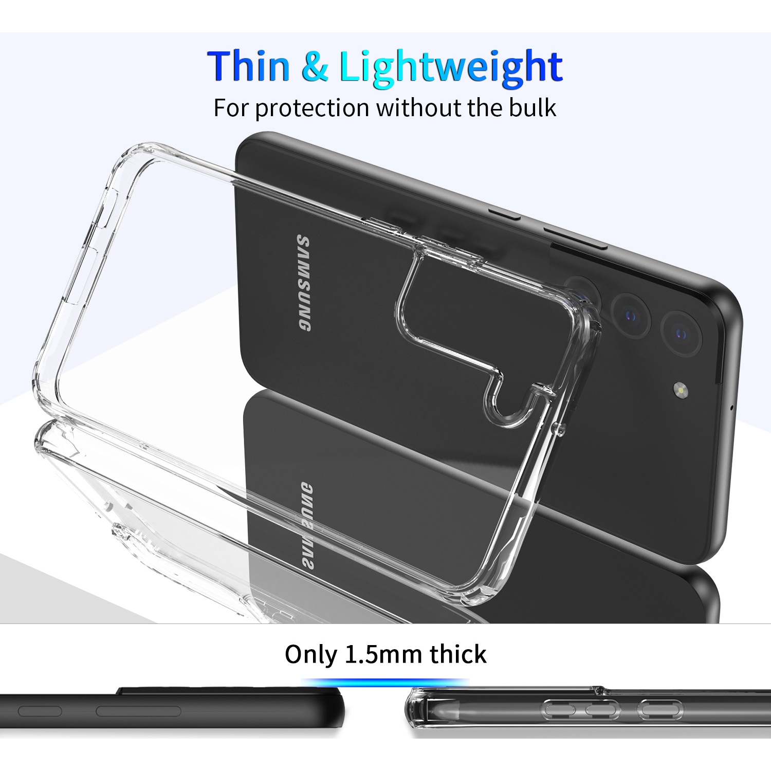 Air Armor Case Compatible with Samsung Galaxy S22 Case, Military-Grade Drop Protection, Shock-Absorbing Corners, Yellowing-Resistant Hard Back,