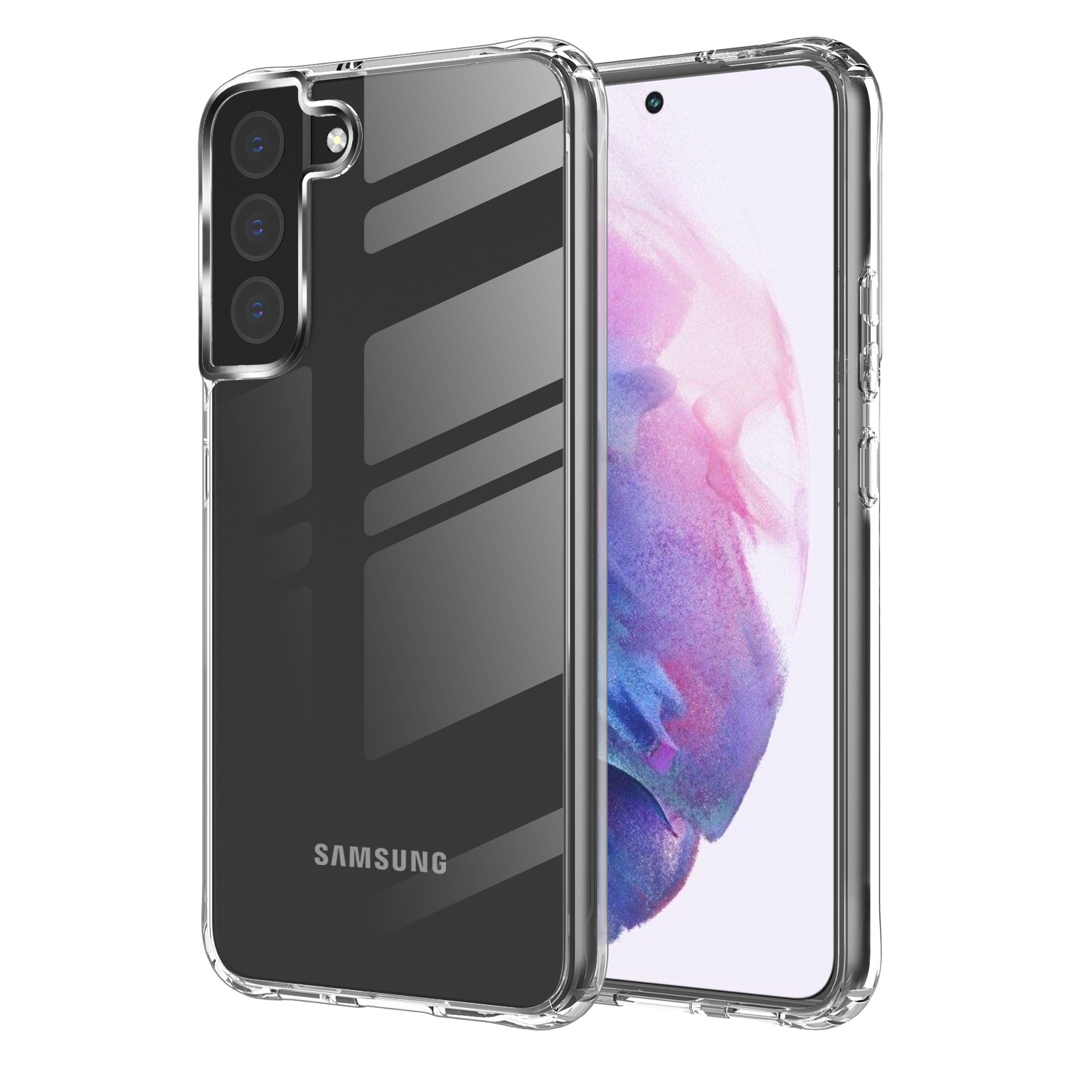 Air Armor Case Compatible with Samsung Galaxy S22 Case, Military-Grade Drop Protection, Shock-Absorbing Corners, Yellowing-Resistant Hard Back,