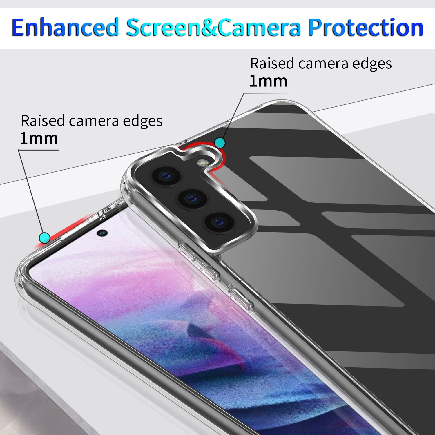 Air Armor Case Compatible with Samsung Galaxy S22 Case, Military-Grade Drop Protection, Shock-Absorbing Corners, Yellowing-Resistant Hard Back,