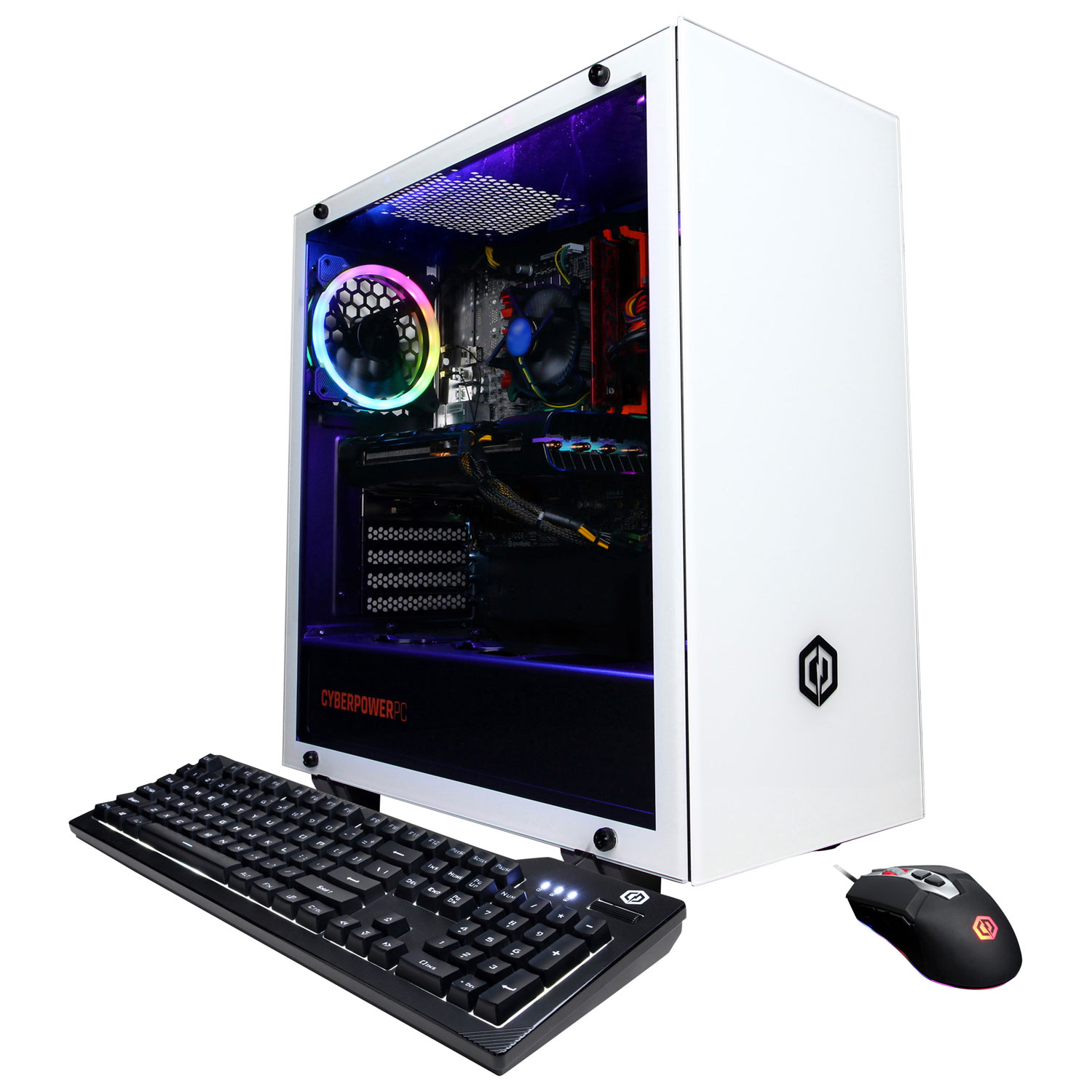 CyberPowerPC Gamer Xtreme Gaming PC - White (Intel i3-12100F/500GB SSD/8GB RAM/RX 6500 XT/Win 11) - En