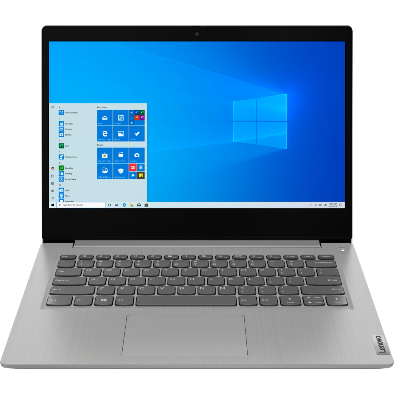 Lenovo IdeaPad 3 14.0" Laptop (Intel Pentium Silver N5030, 4GB RAM, 128GB SSD, Windows 10 S Mode) - Platinum Grey (81WH004LUS)