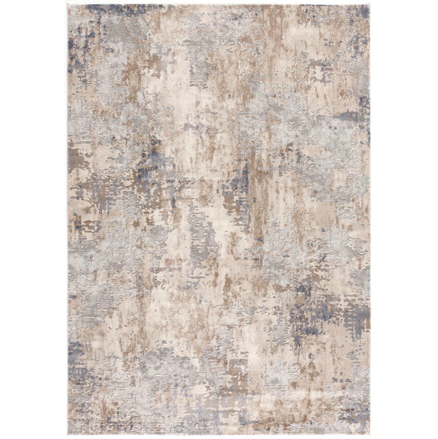 Rug Branch Elara Contemporary Abstract Grey/Beige Indoor Area Rug