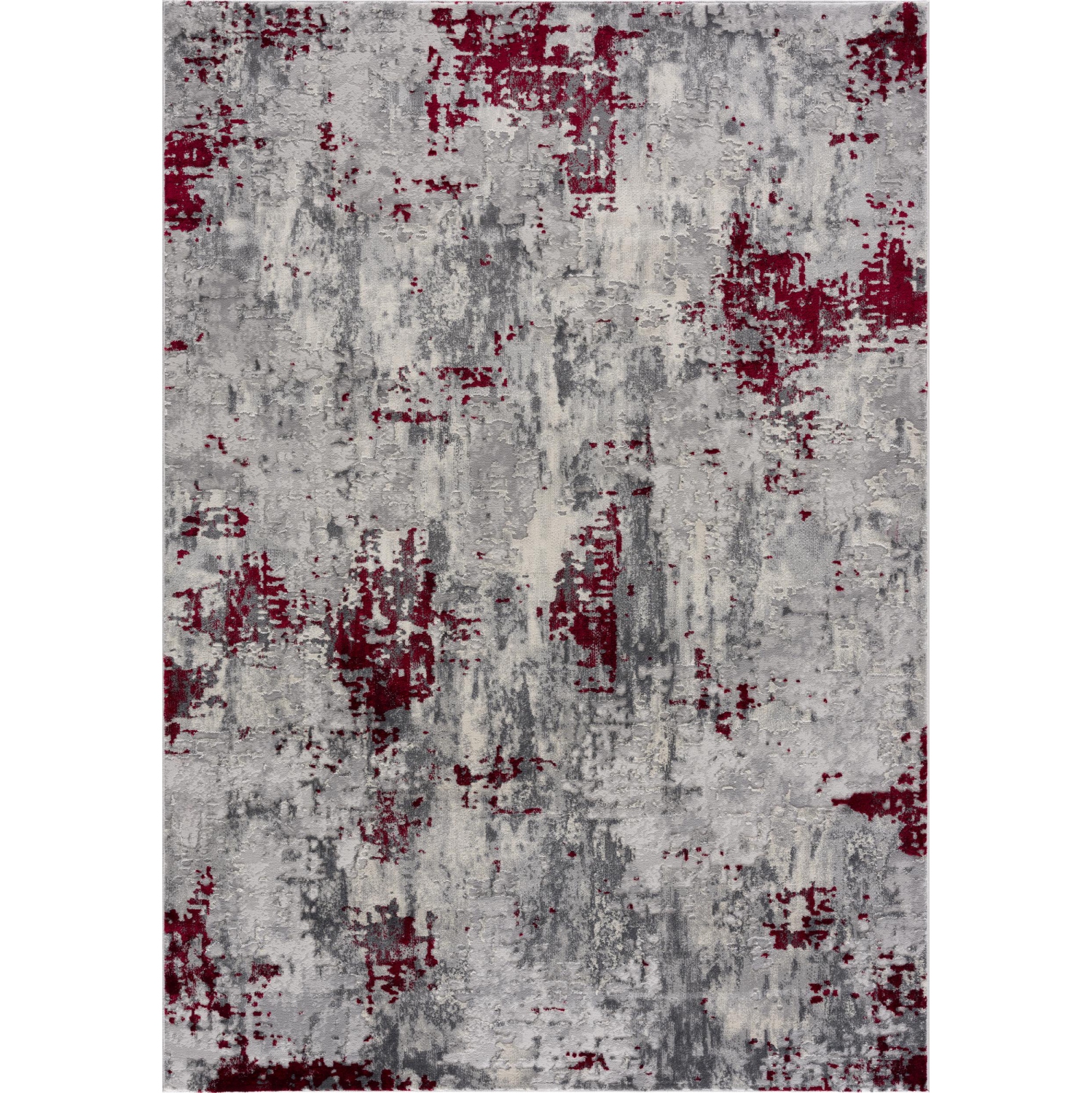 Rug Branch Elara Contemporary Abstract Grey/Beige Indoor Area Rug