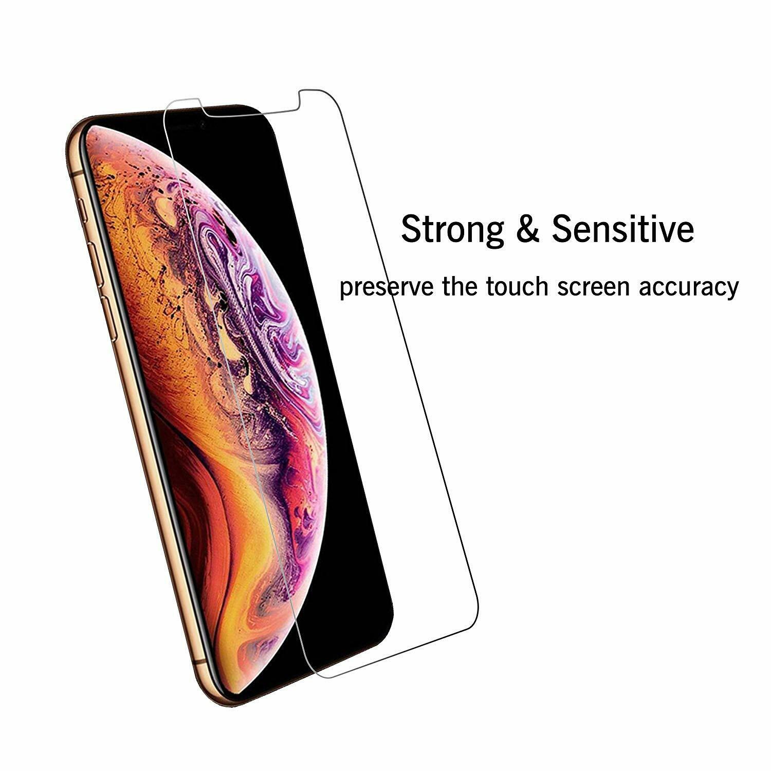 Lot de 2 protecteurs d'écran en verre trempé pour iPhone 11 et iPhone XR de 6,1", compatible avec coque, anti-rayures