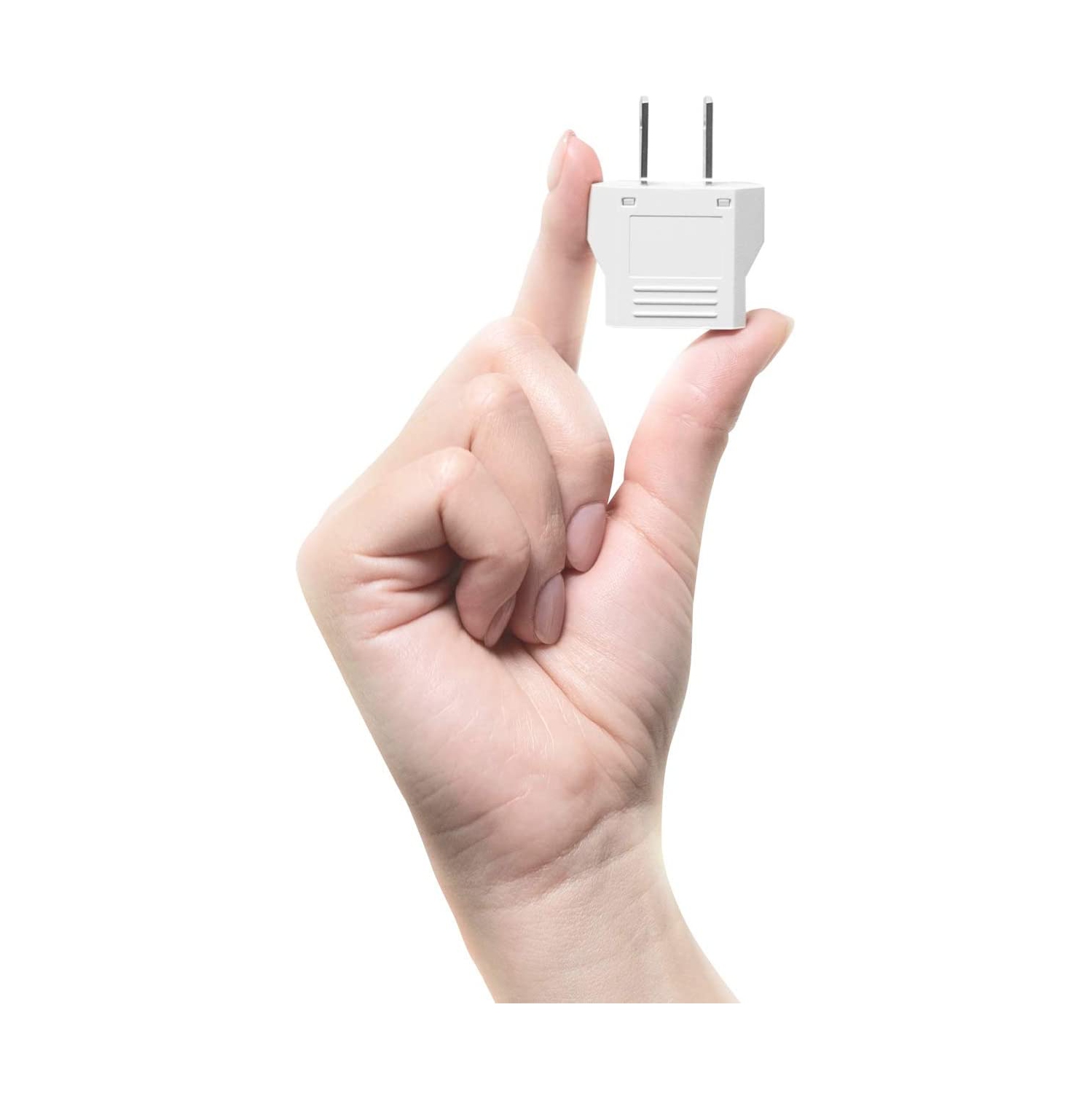 6 Pack of European to US/CA Plug Adapter Travel Power Plug Universal Power Jack Wall Plug Converter Input Europe/Asia to USA/Canada-White