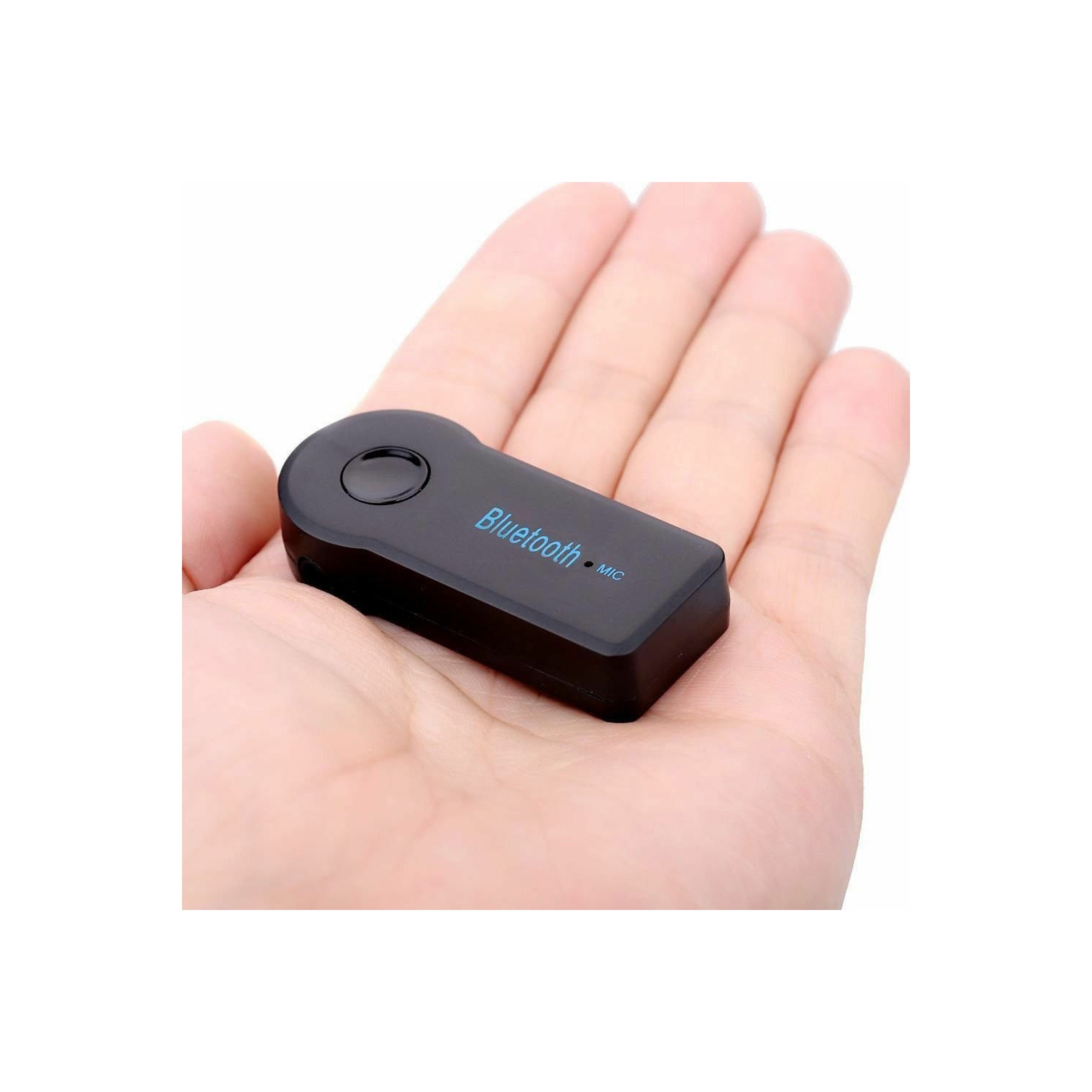 Bluetooth Receiver 4.1 Audio Adapter with 3.5mm AUX for Home Car Sound System Bluetooth Stereo Receiver Hands-Free Car Kits Built-in Mic-Black