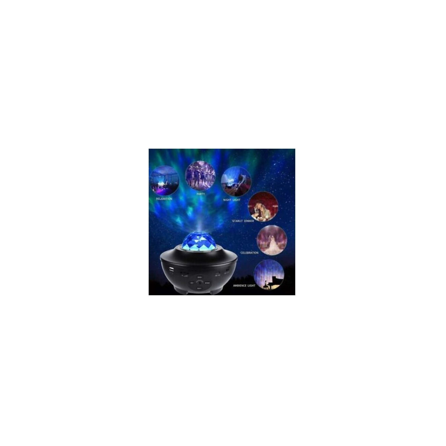 Projecteur DEL Galaxy Starry veilleuse étoiles océan ciel fête bébé Chambre d'enfant