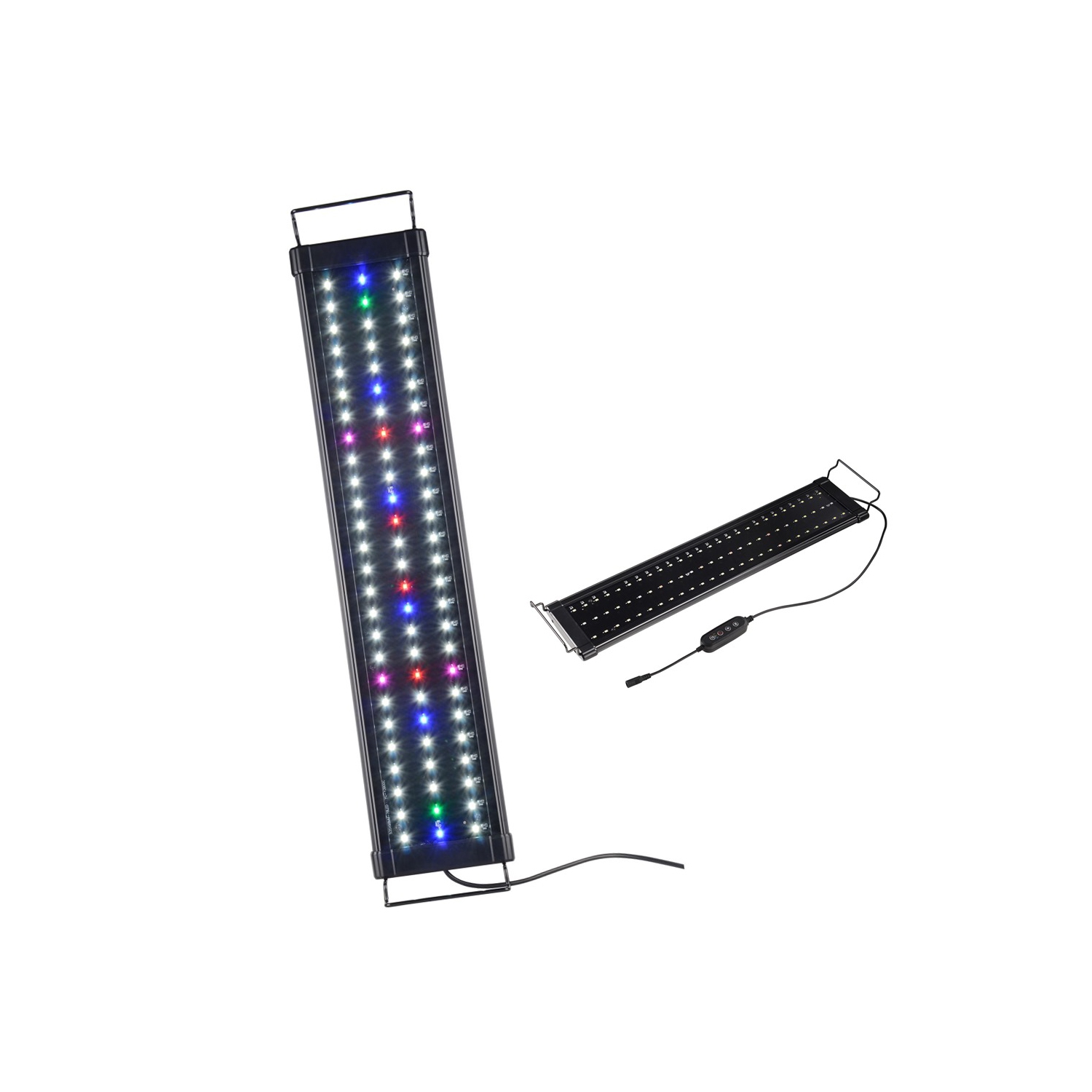 23.6 inch Blue and White Colorful LED Aquarium Light with Extendable Brackets ,Adjustable light and timing setting ,white, blue and colorful light-1