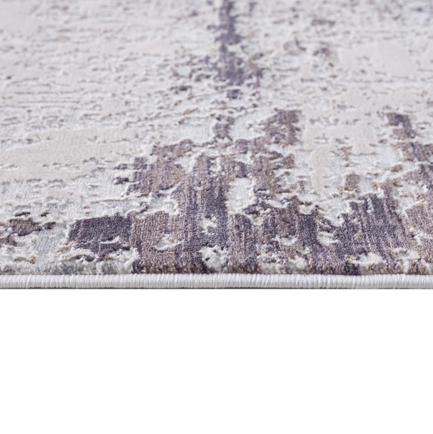 Rug Branch Terrana Contemporary Abstract Violet/Beige Indoor Area Rug