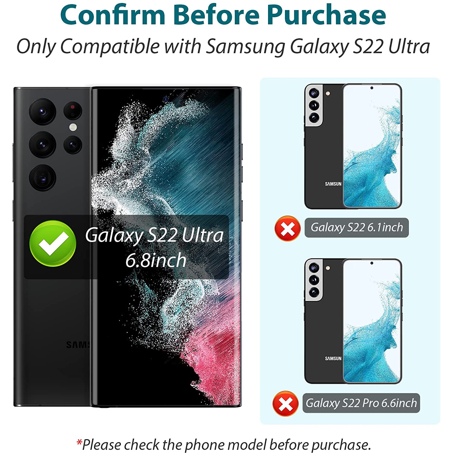 Paquet de 3 protecteurs d’écran Ultra TPU flexible Galaxy S22 de Samsung, couverture complète, anti-égratignures, installation facile